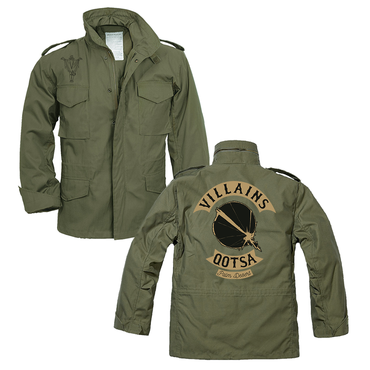 SHATTER Q GREEN ARMY JACKET
