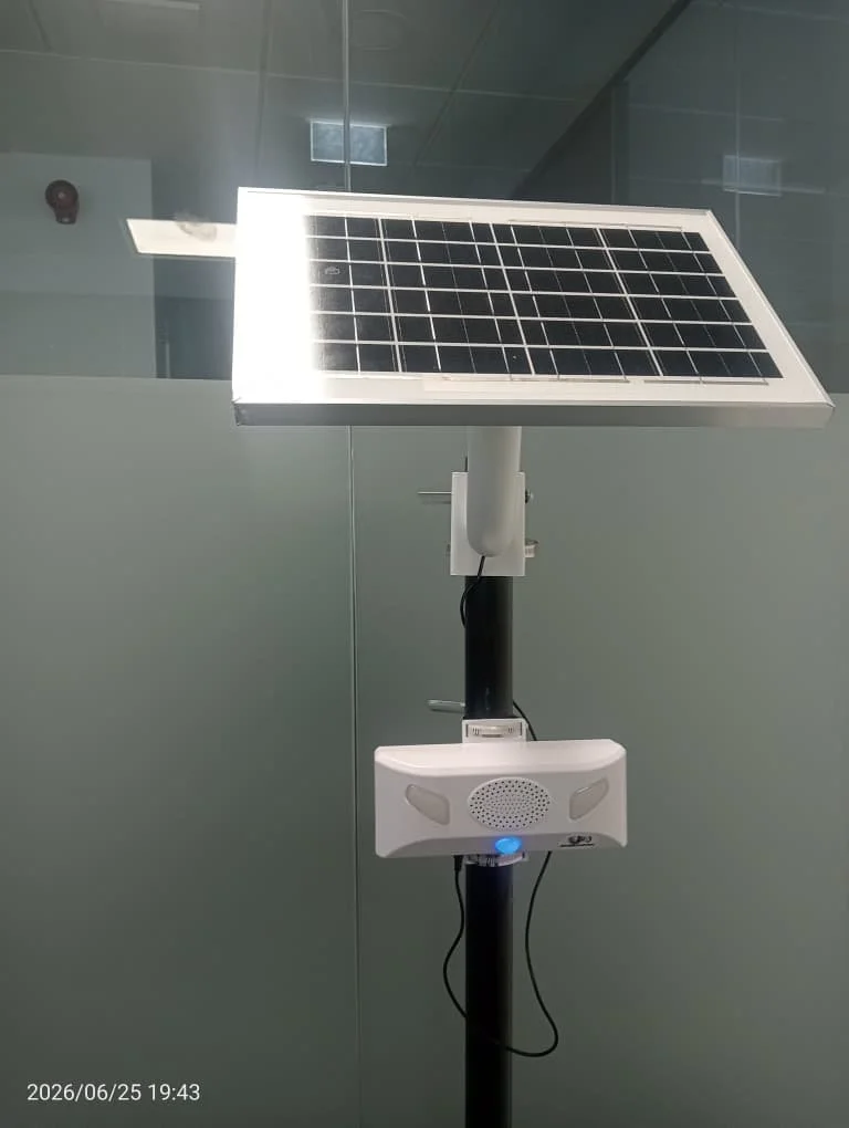 SafeWork Audiocom with solar power option