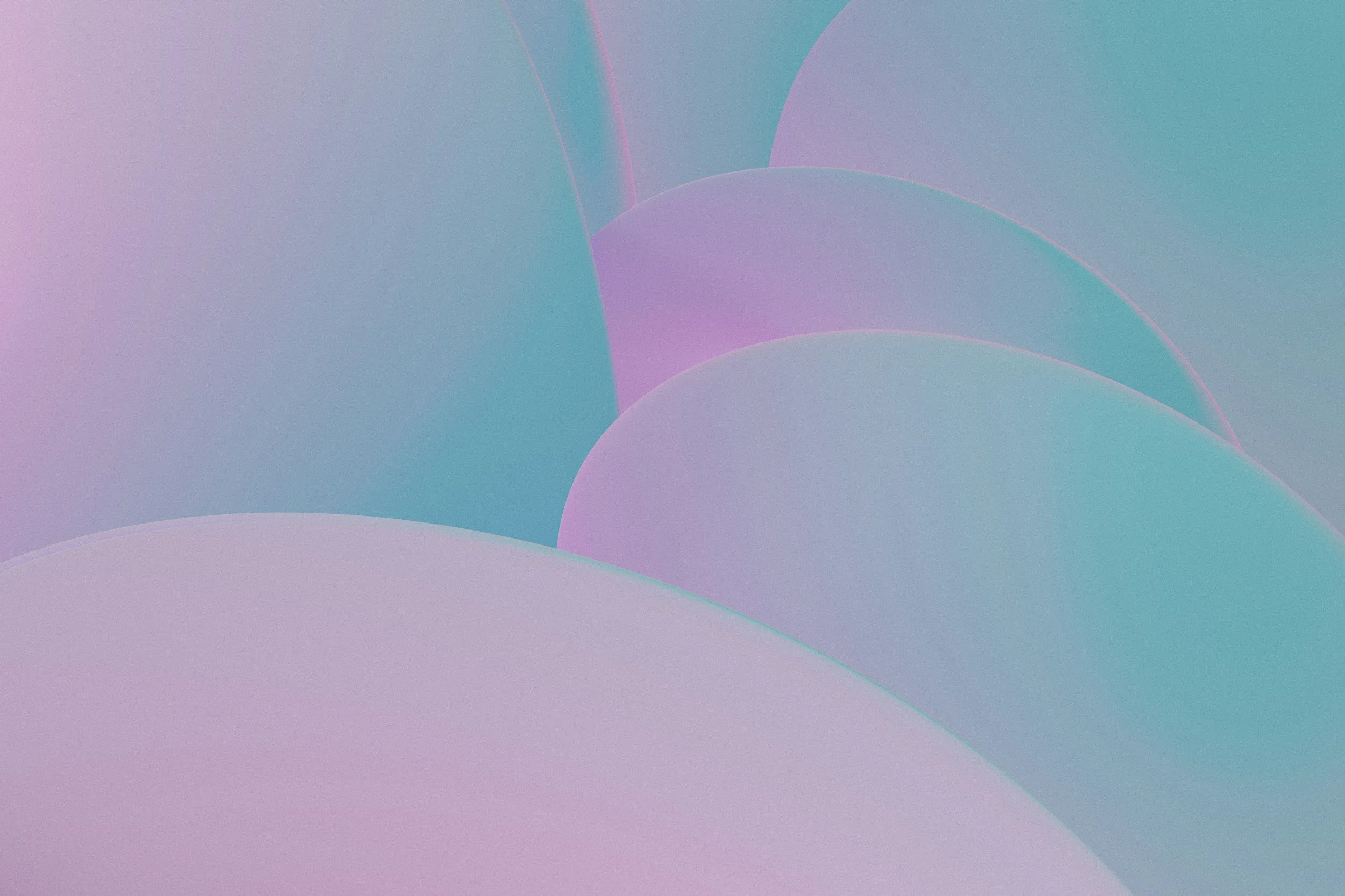 Abstract background with soft pastel colors, including shades of purple, pink, and blue, with overlapping semi-transparent shapes resembling circles or arcs.