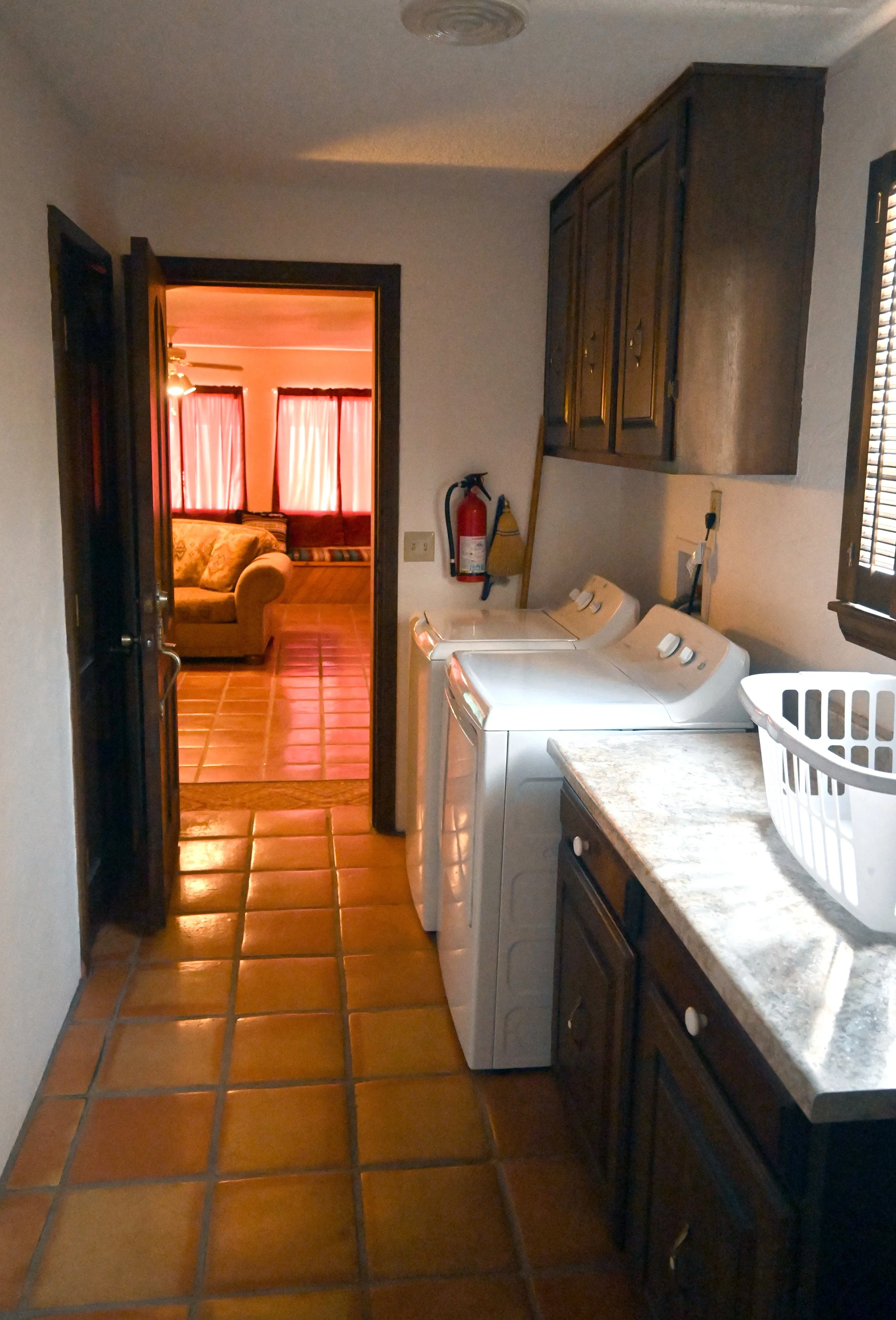 Laundry Room

Home Comforts During Your Stay
Enjoy the convenience of a dedicated laundry room complete with full-size washer and dryer, folding space, and additional storage. Ideal for longer stays, outdoor adventures, or simply making yourself at h