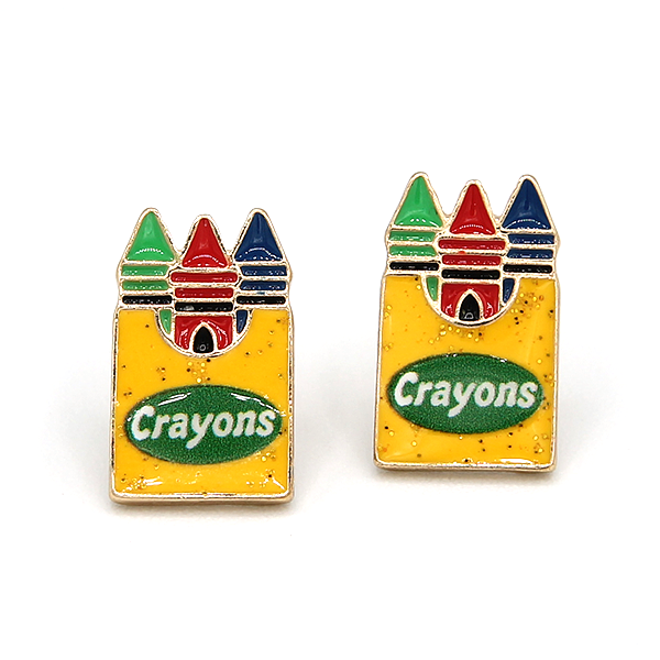 Crayon Box Earrings