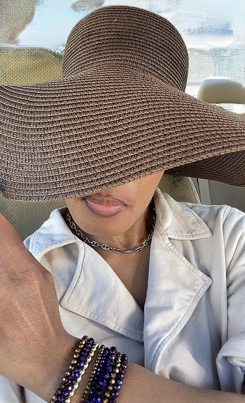 Luxury Floppy Hat in Cocoa Brown