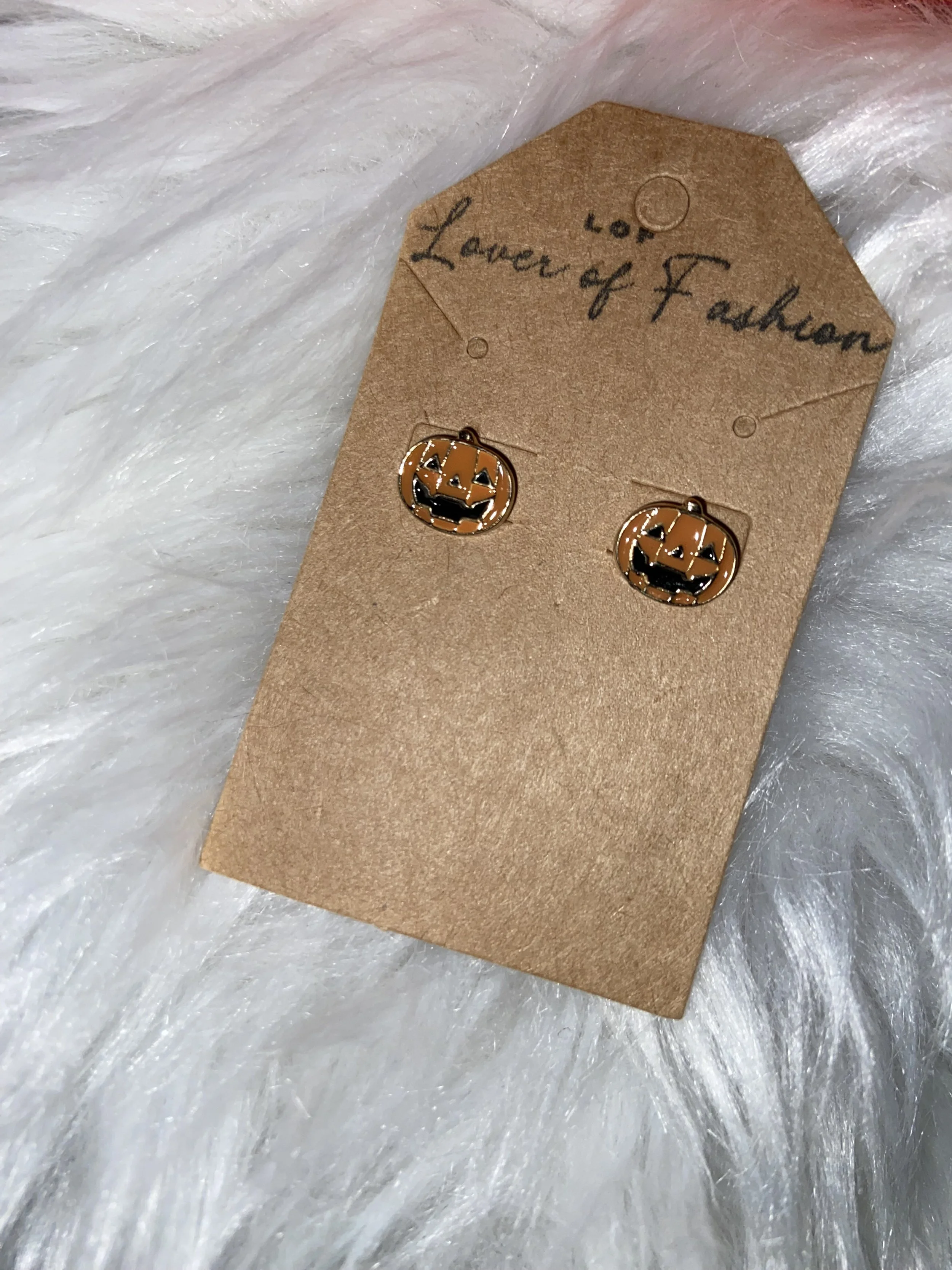 Pumpkin Stud Earrings