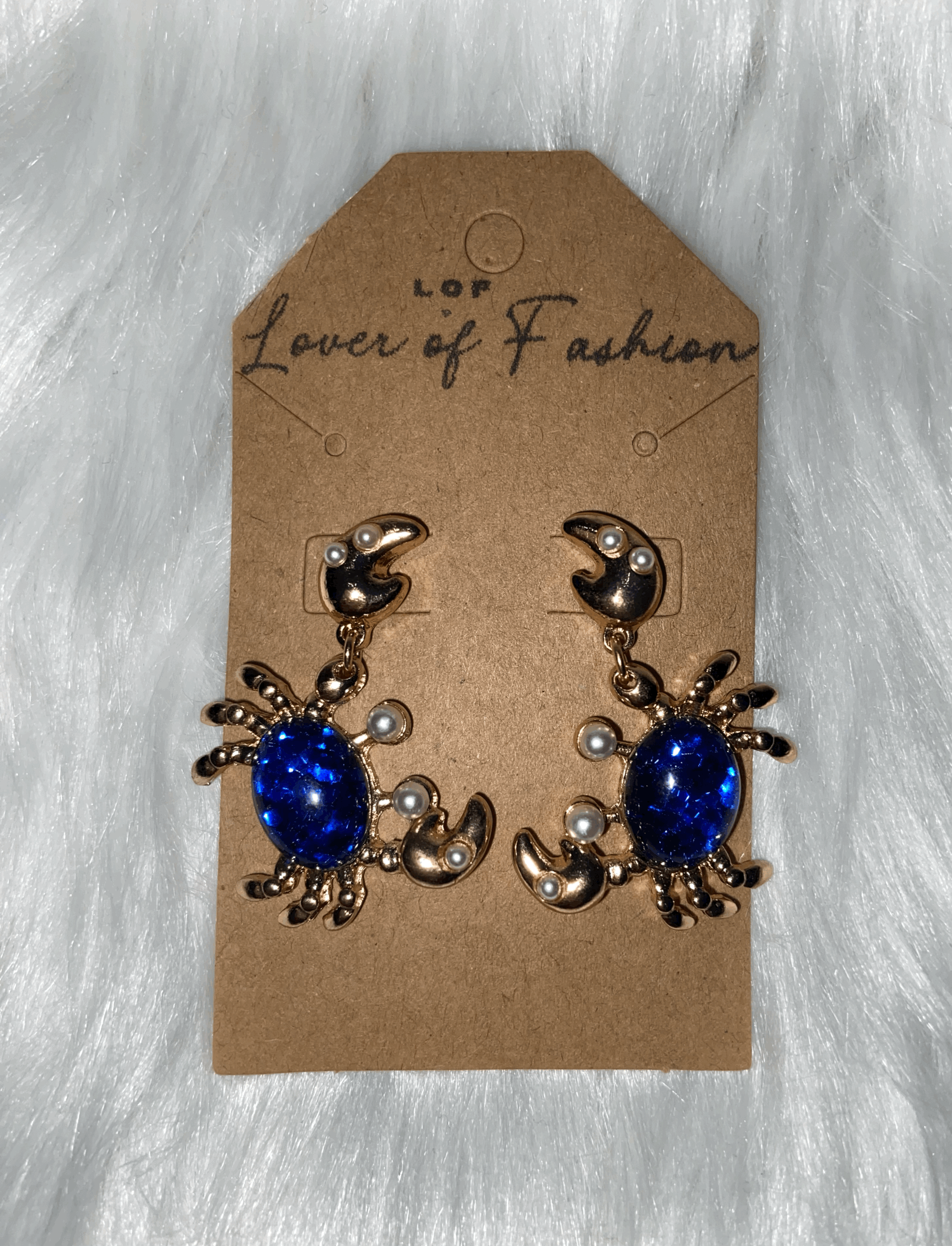 Pearl Crab Earrings