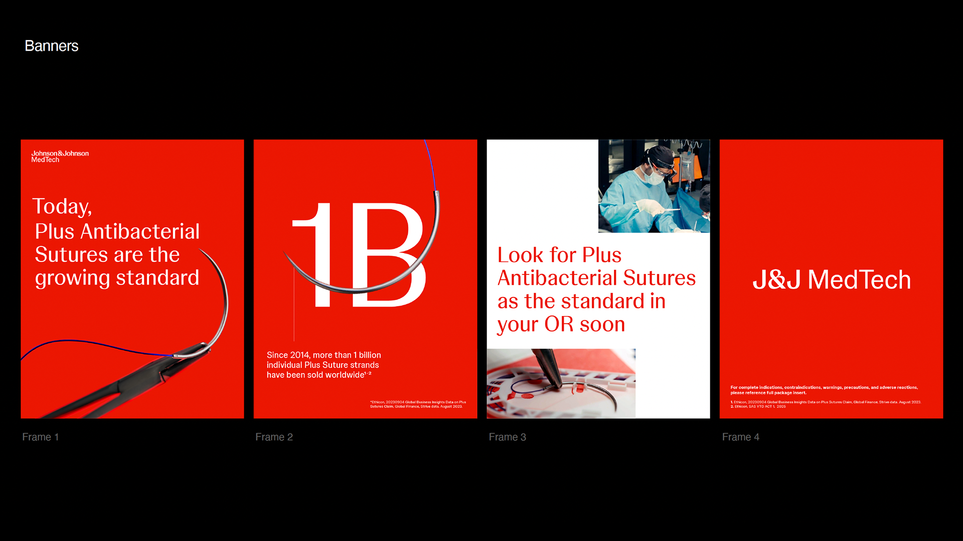 Antibacterial Sutures Banners