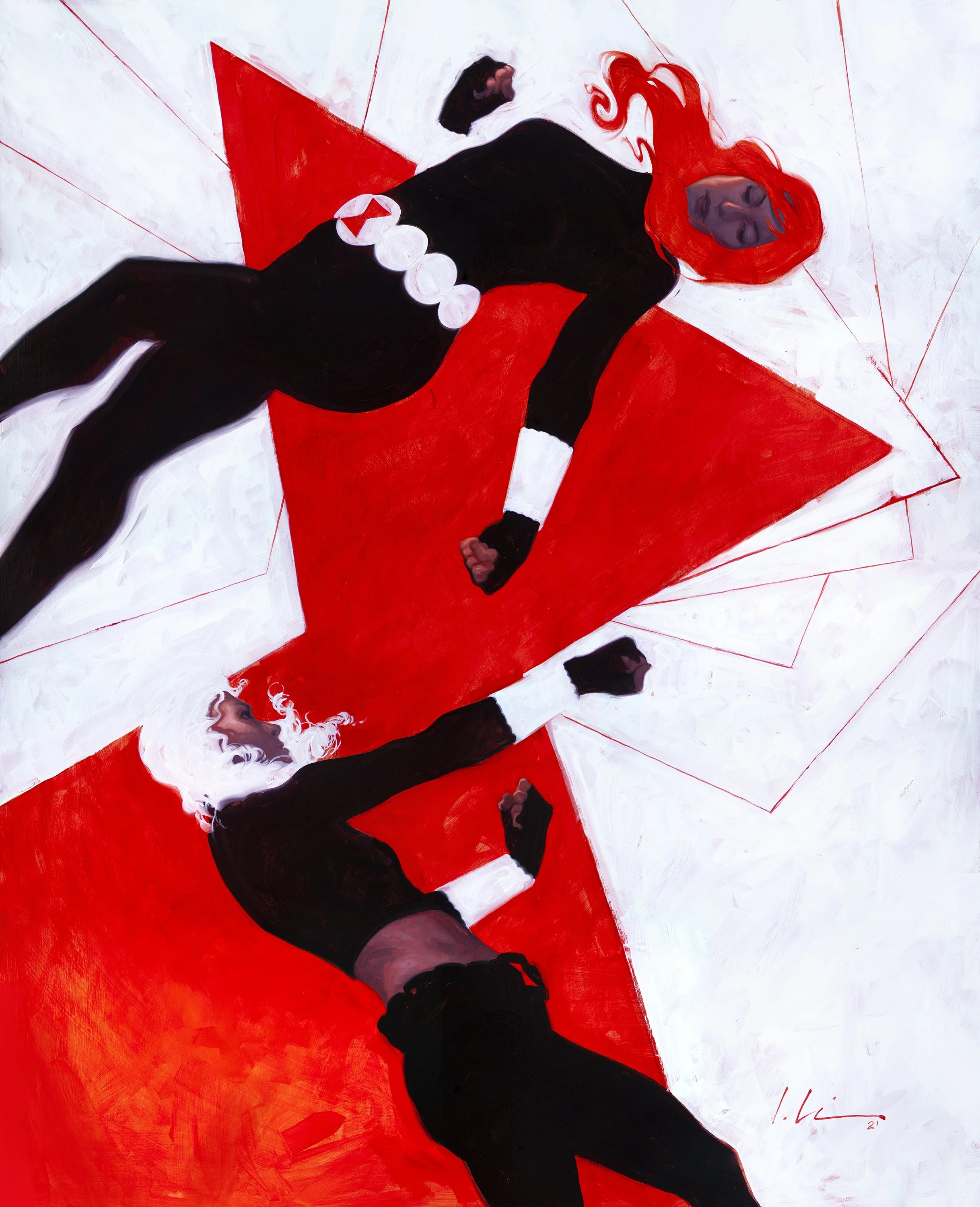Black Widow Vs. White Widow - MARVEL/Upperdeck