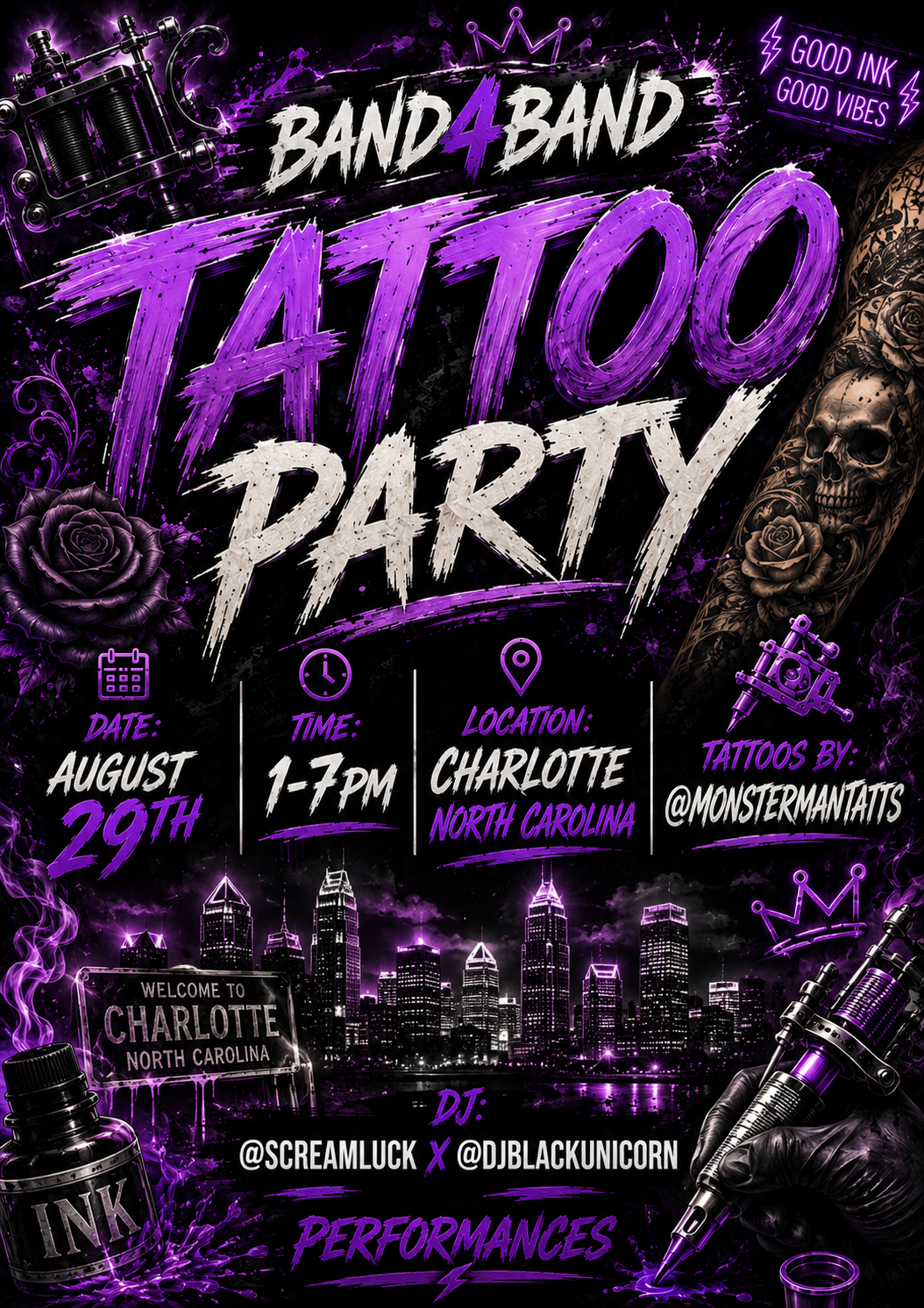 Band4Band Tattoo Party