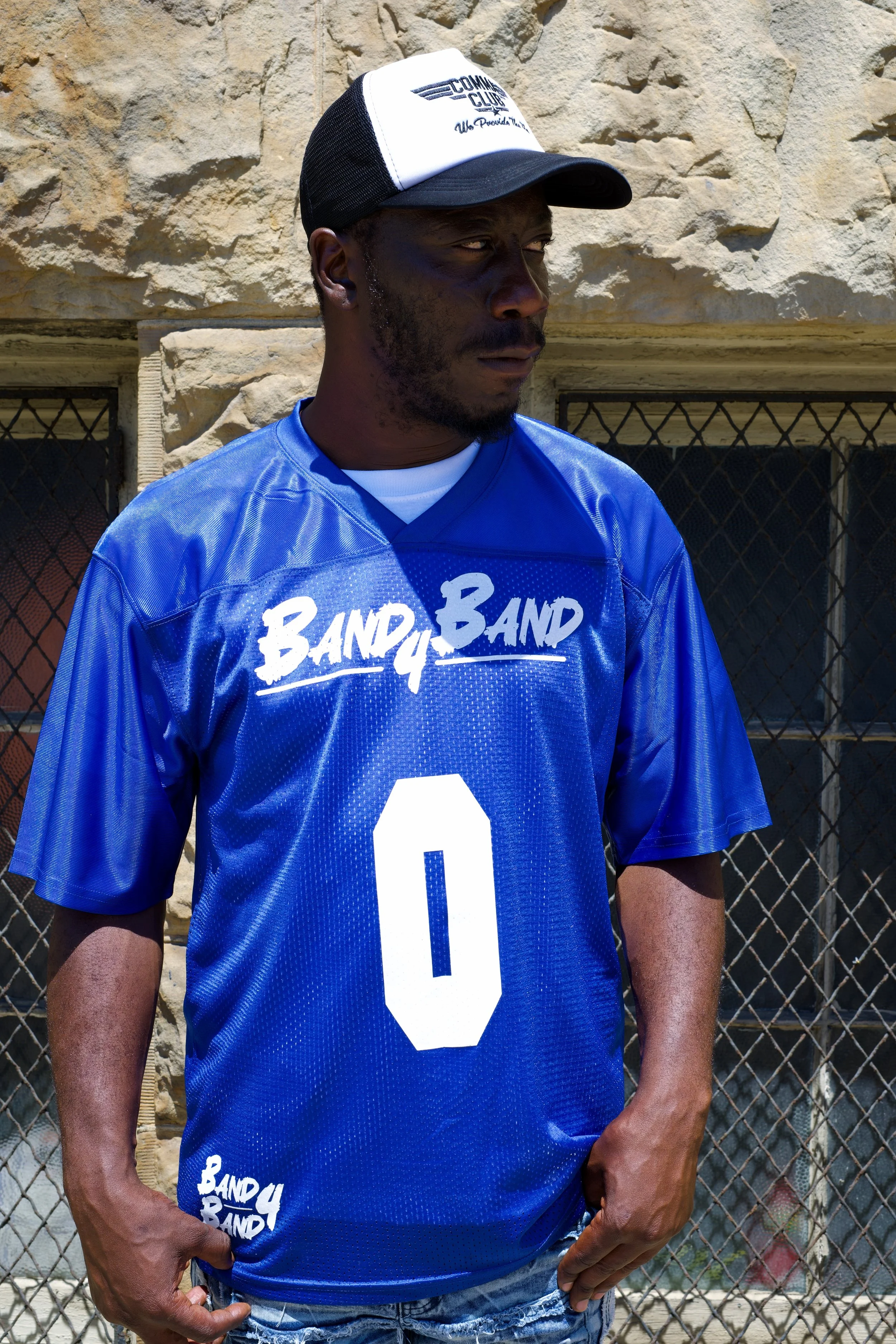 Blue Band4Band Football Jersey