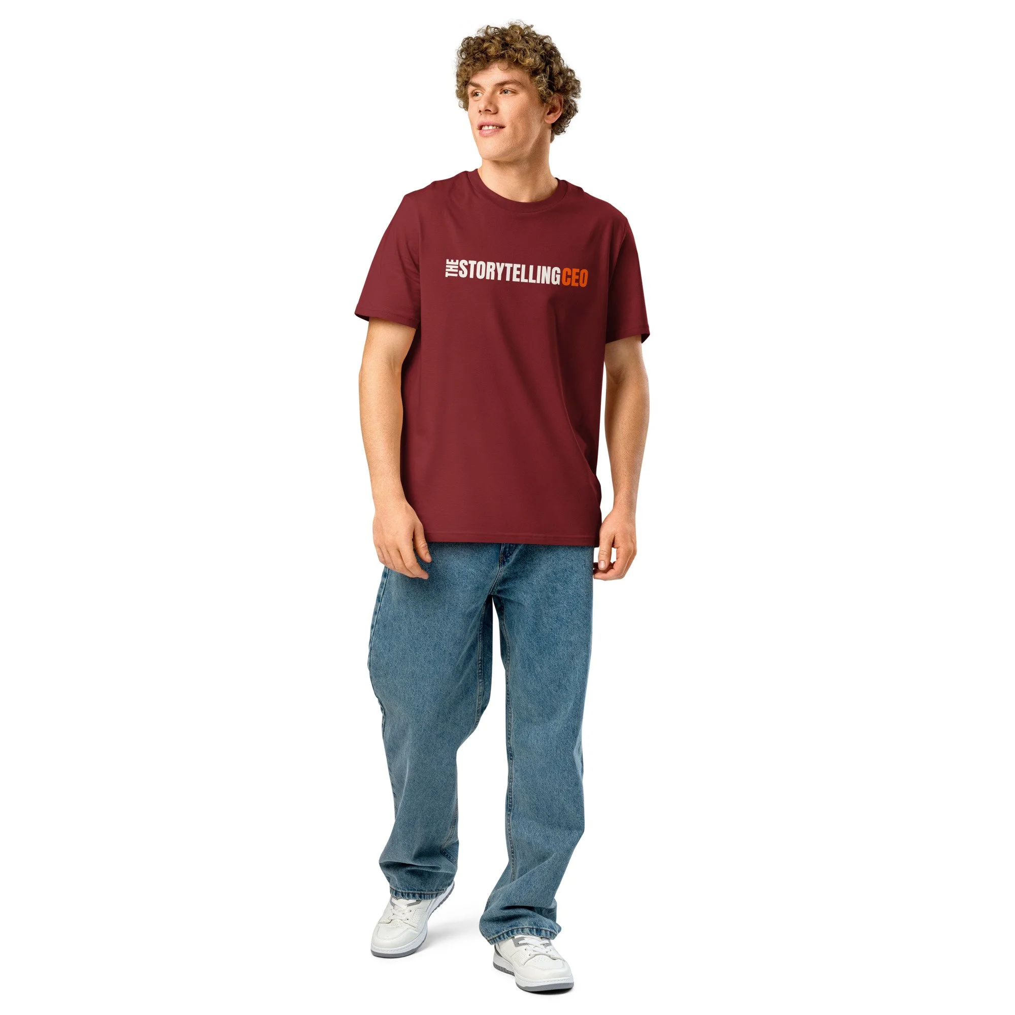 The Storytelling organic ribbed neck t-shirt Unisex