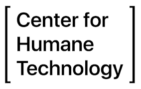 Logo of the Center for Humane Technology with text inside brackets.