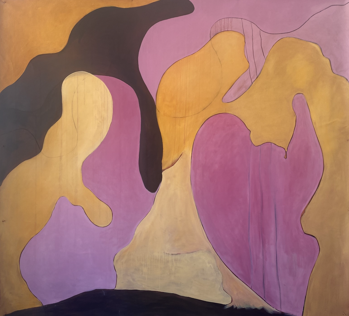 Warm Frequency: Variance, Oil on Canvas 152 x 152cm