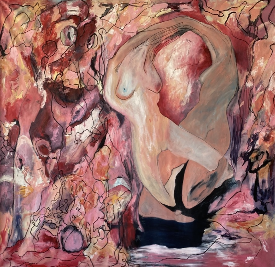 Serial Lover: Impossible Inevitability, Oil on Canvas 182 x 182cm