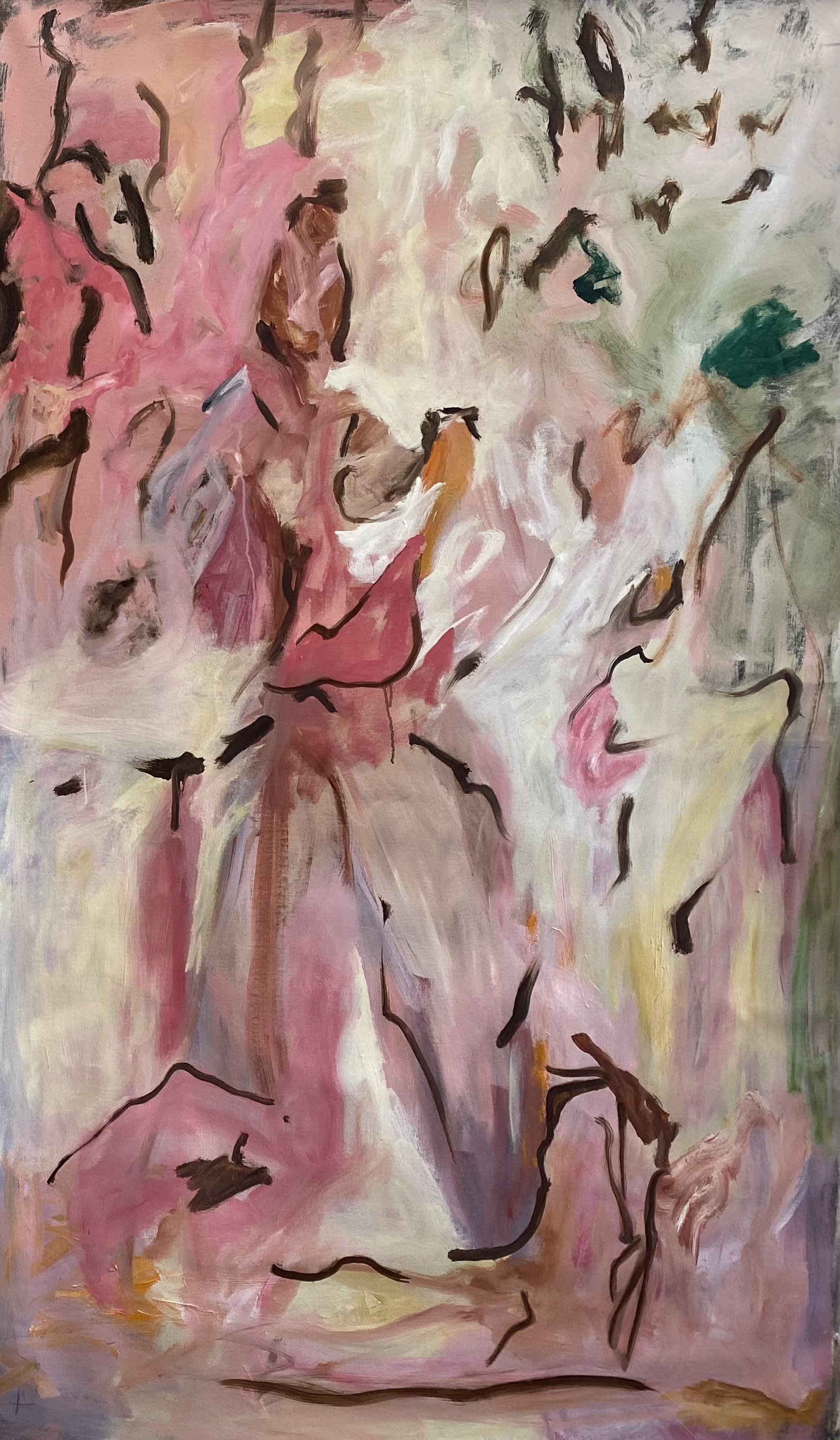 Abstract: Quiet Frequency, Oil on Canvas