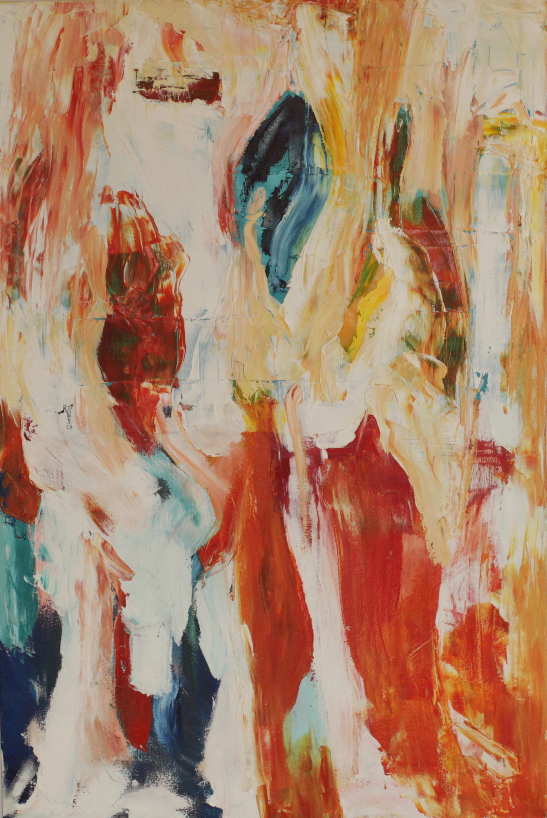 Abstract: Splash, Oil on Canvas, 76 x 91cm