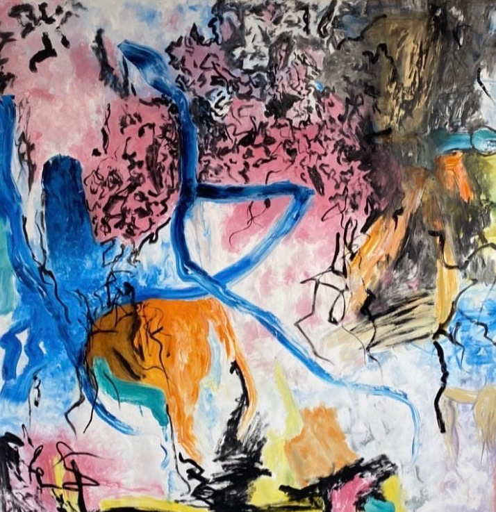  Abstract: Clearing, Oil on Canvas 152 x 152cm