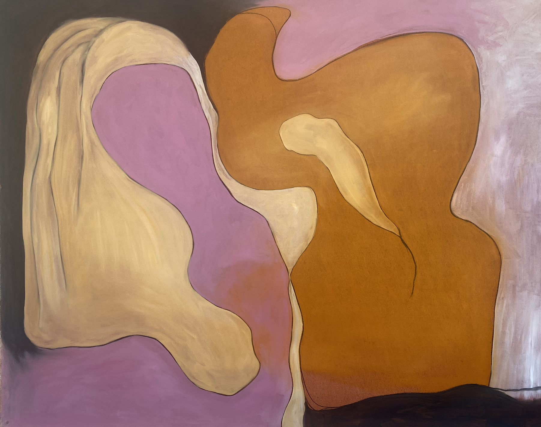 Warm Frequency: Convergence, Oil on Canvas 152 x 152cm