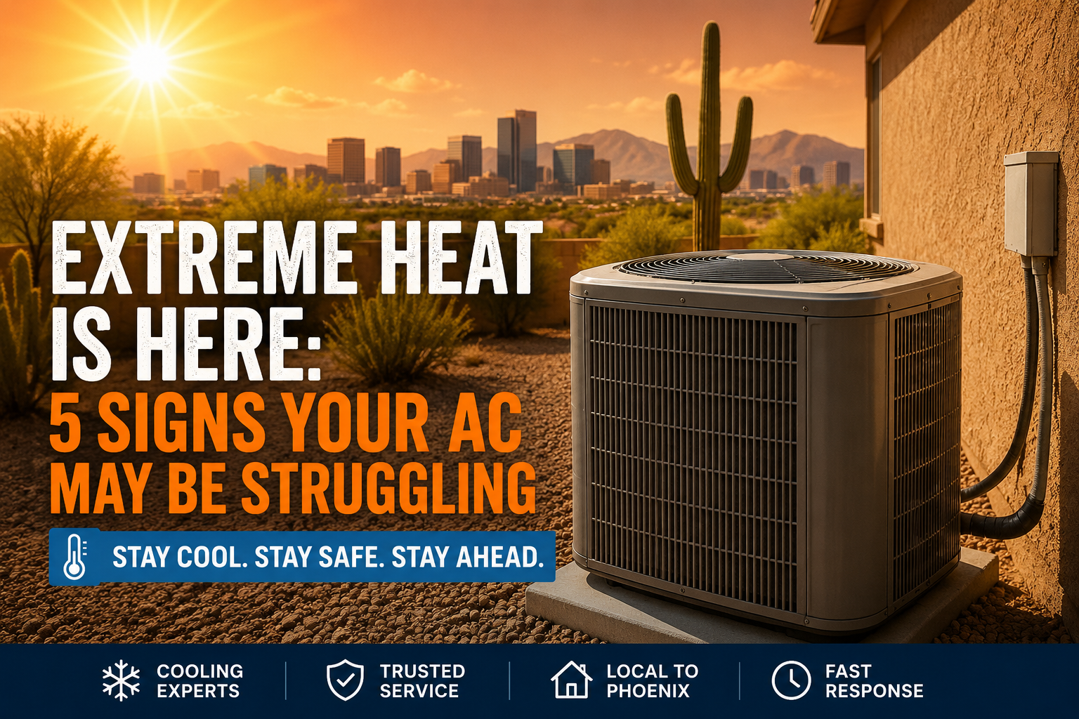 Extreme Heat Is Here: 5 Signs Your AC May Be Struggling in Phoenix This week