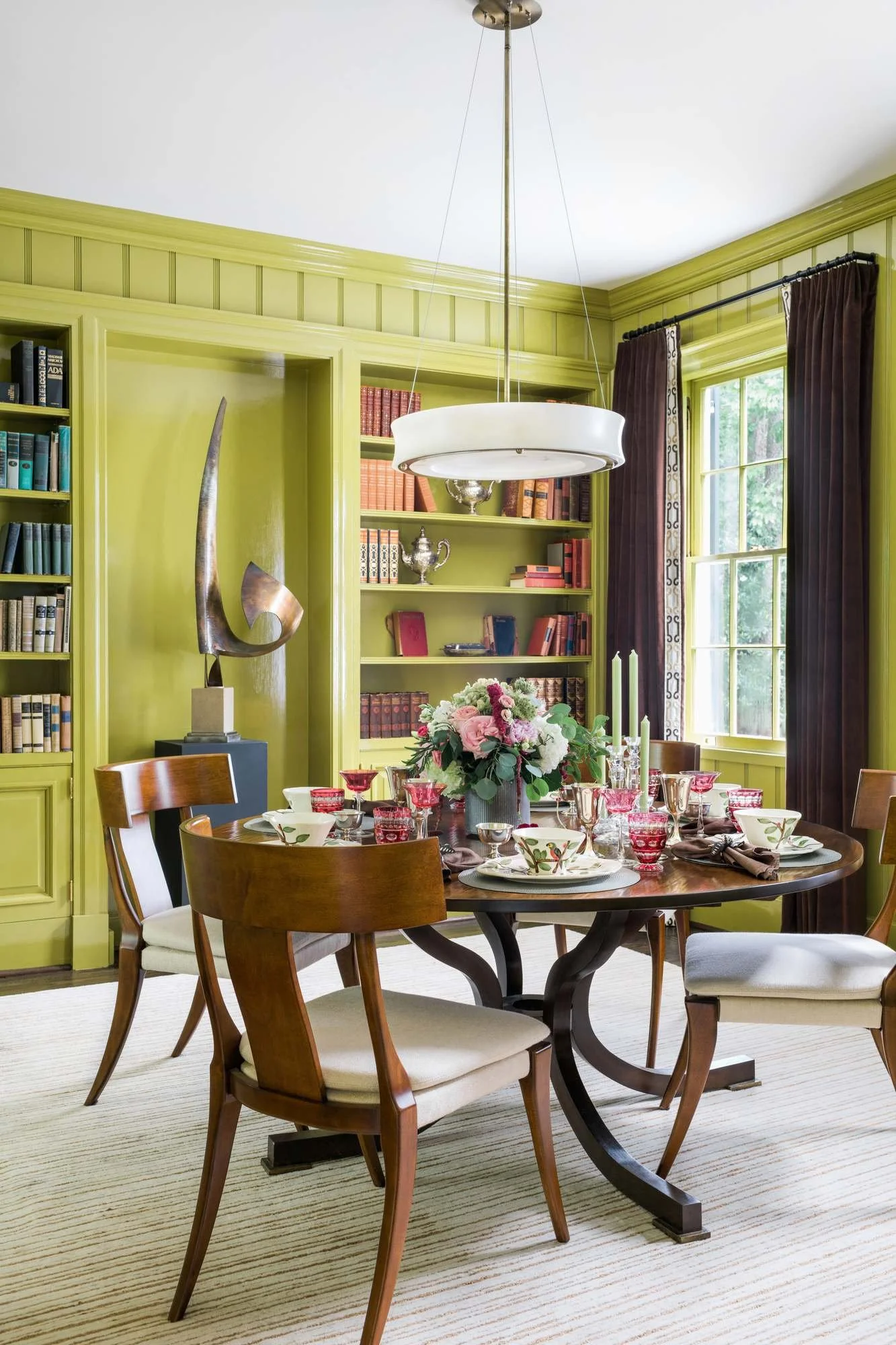 main-house-atlanta-residential-interior-design-dining-room-chartreuse-walls-library.jpg