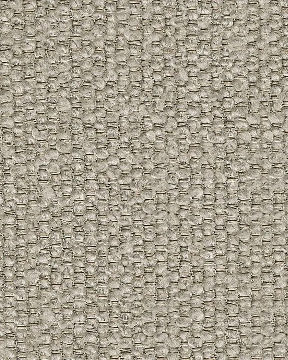 Close-up of the Ashton sectional showcasing the soft boucle fabric, feather-fiber cushions, accent pillows, and quality craftsmanship.