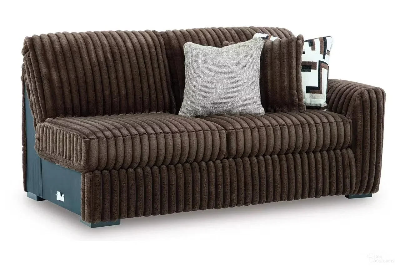 Oversized contemporary 3-piece sectional with jumbo corduroy upholstery, reversible cushions, wedge seating, and plush comfort.