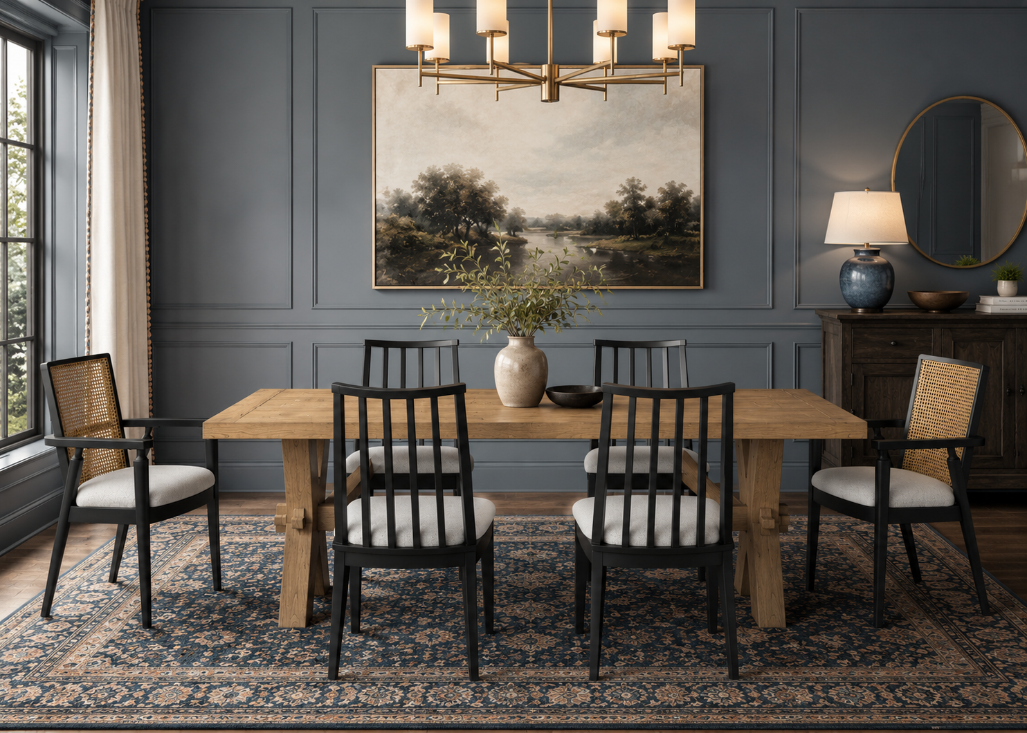 Grandview Rustic Oak Dining Set - Special Order