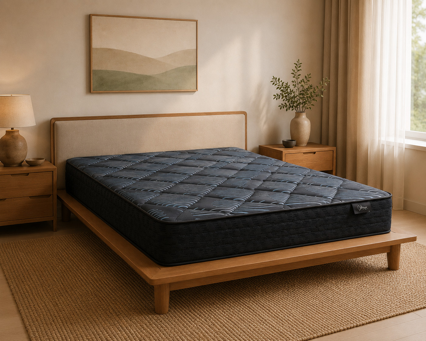 Sapphire Lake mattress featuring reinforced edge support and durable coil system