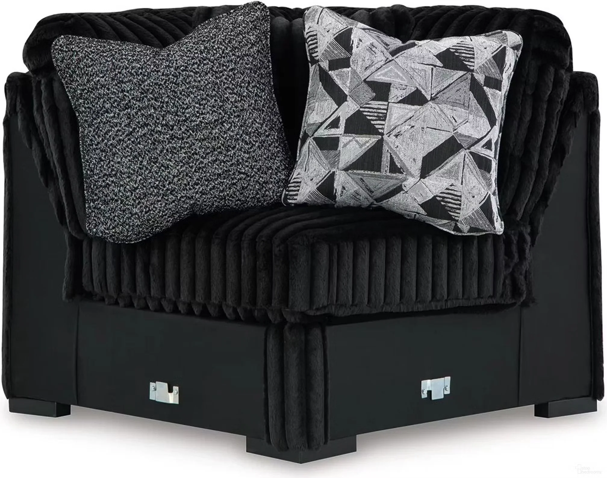Oversized contemporary 3-piece sectional with jumbo corduroy upholstery, reversible cushions, wedge seating, and plush comfort.