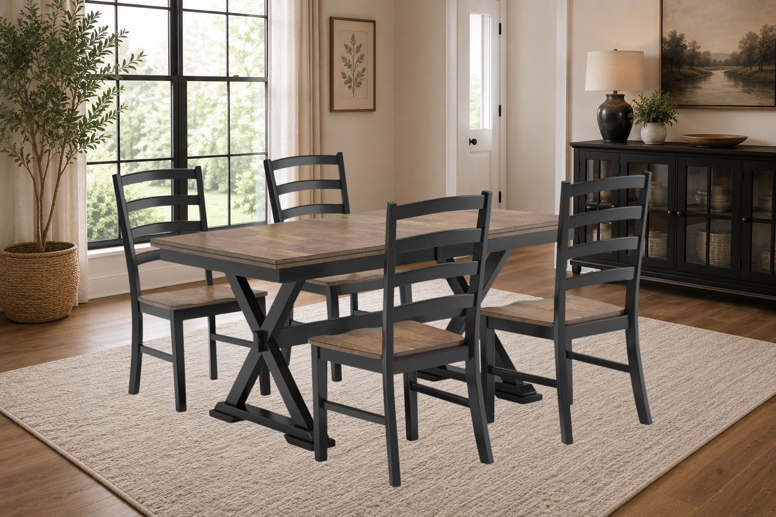 Black Windsor Dining Set - Special Order
