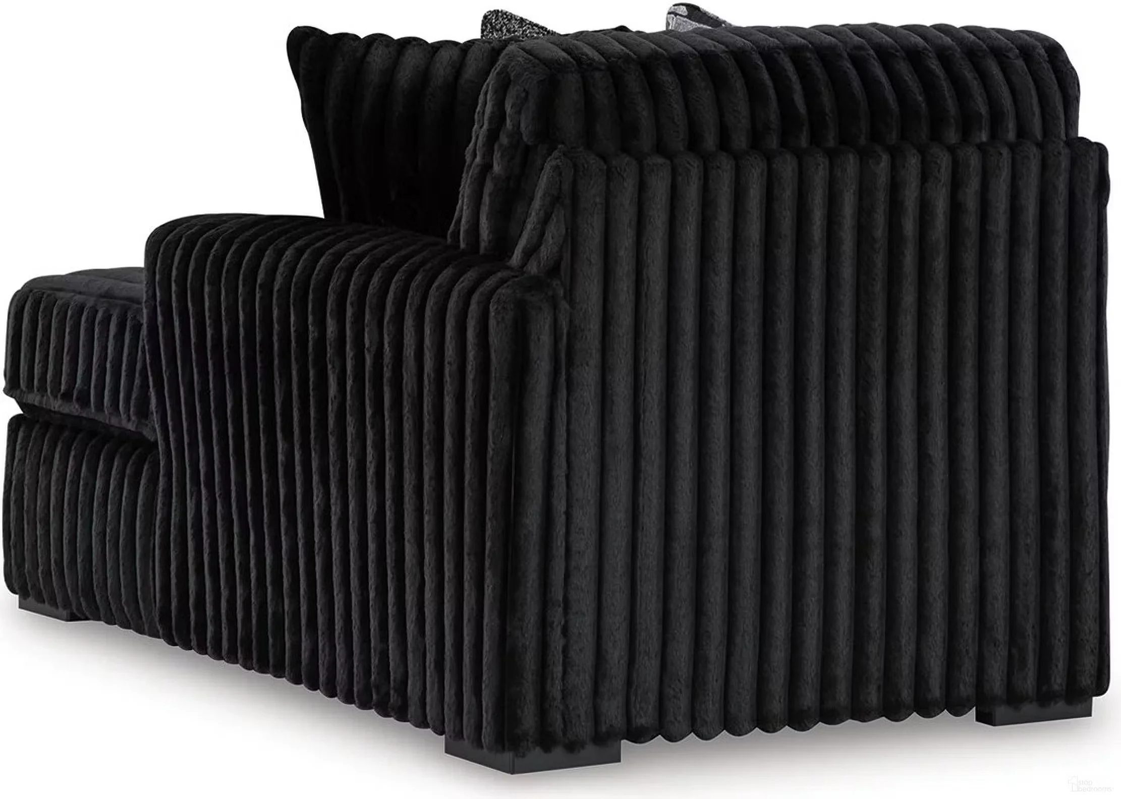 Oversized contemporary 4-piece sectional with jumbo corduroy upholstery, reversible cushions, corner chaise, and plush seating.