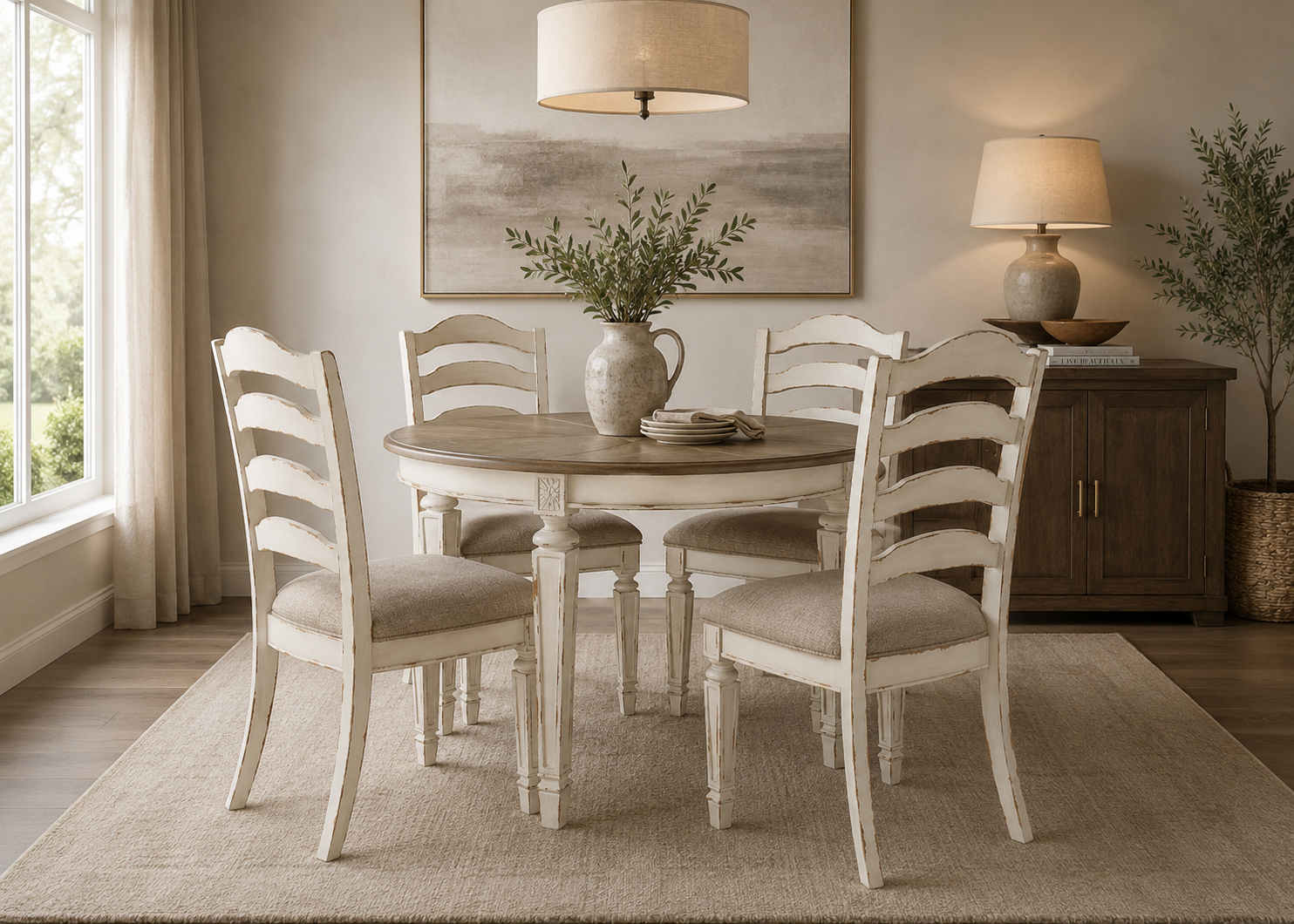 Reese French Country Extension Dining Set - Special Order