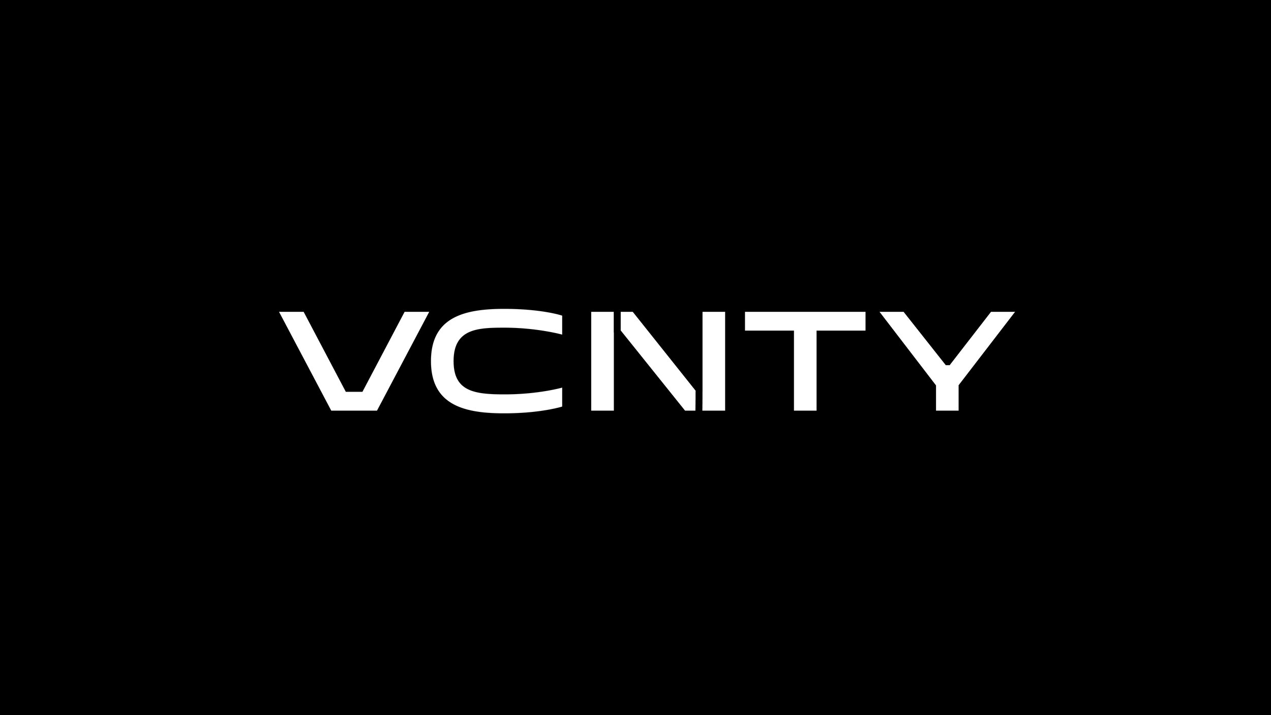 Black background with white text that reads 'VANITY' in bold uppercase letters.