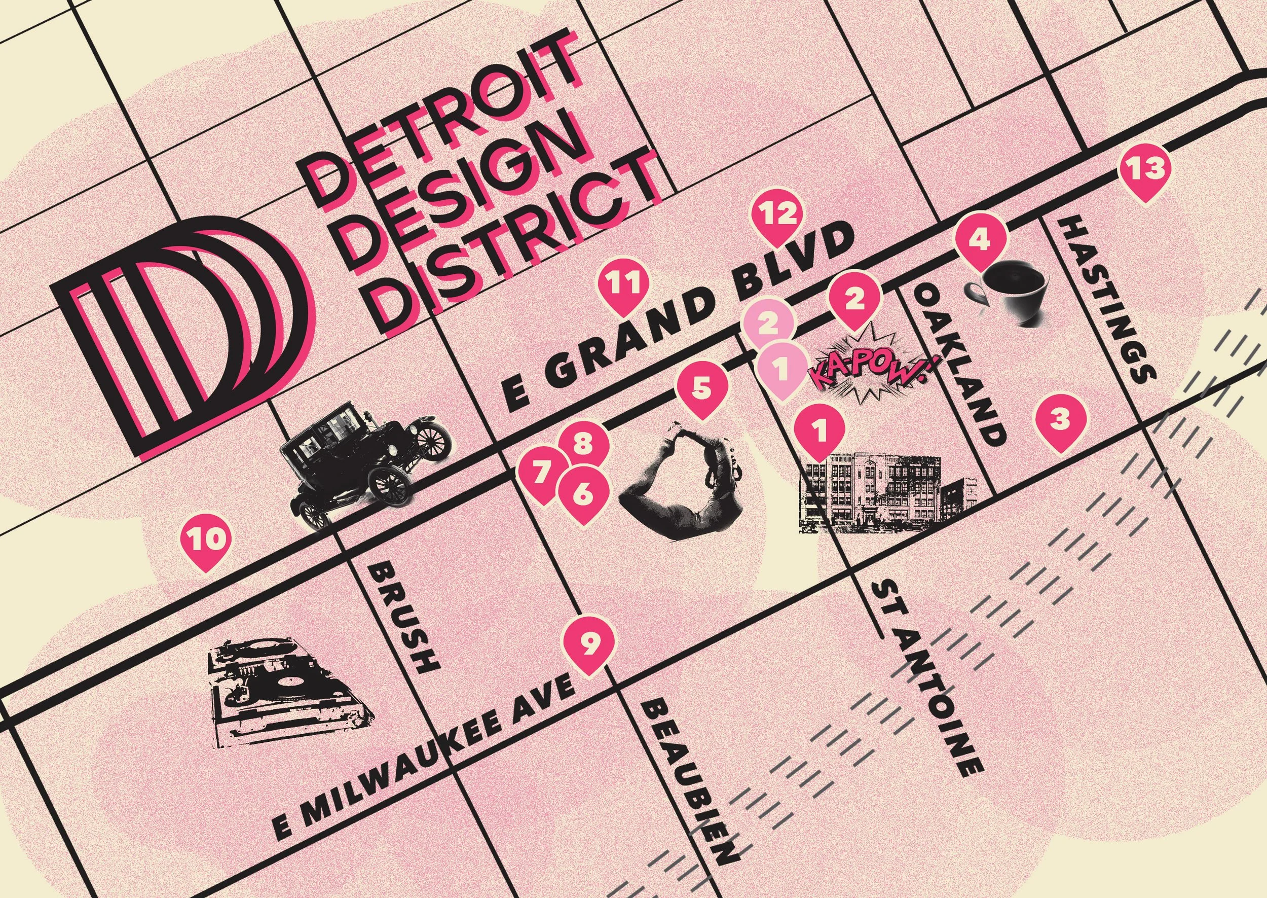 Detroit Design District "map"