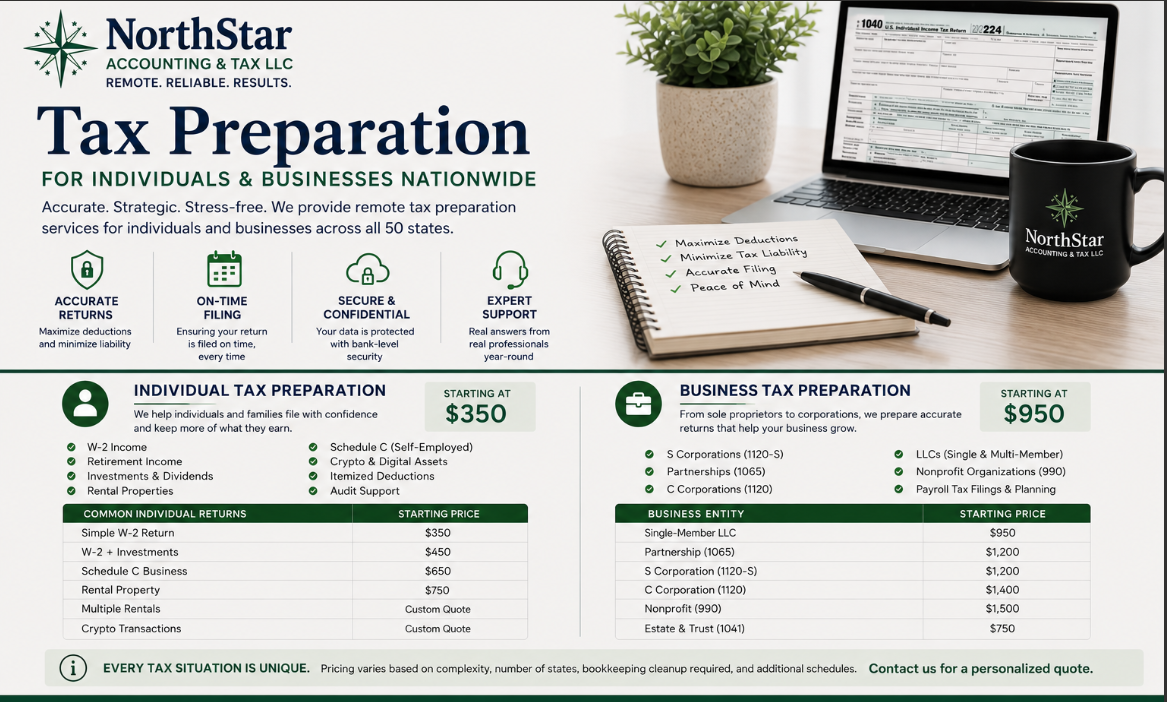 Tax Preparation Pricing