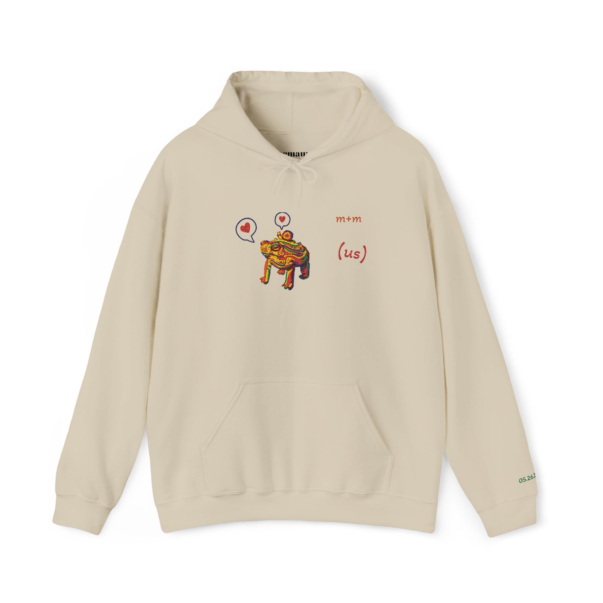 Customizable Embroidered Couple's Hoodie