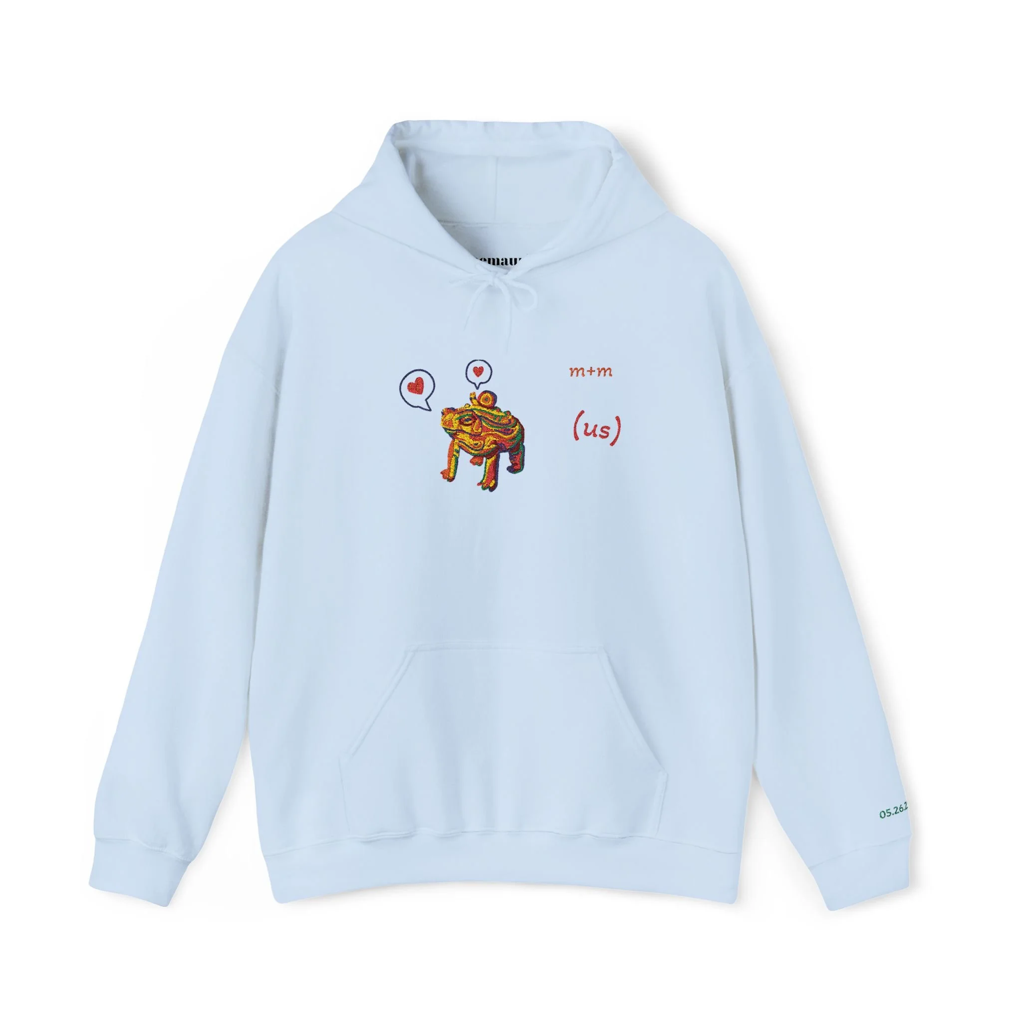 Customizable Embroidered Couple's Hoodie