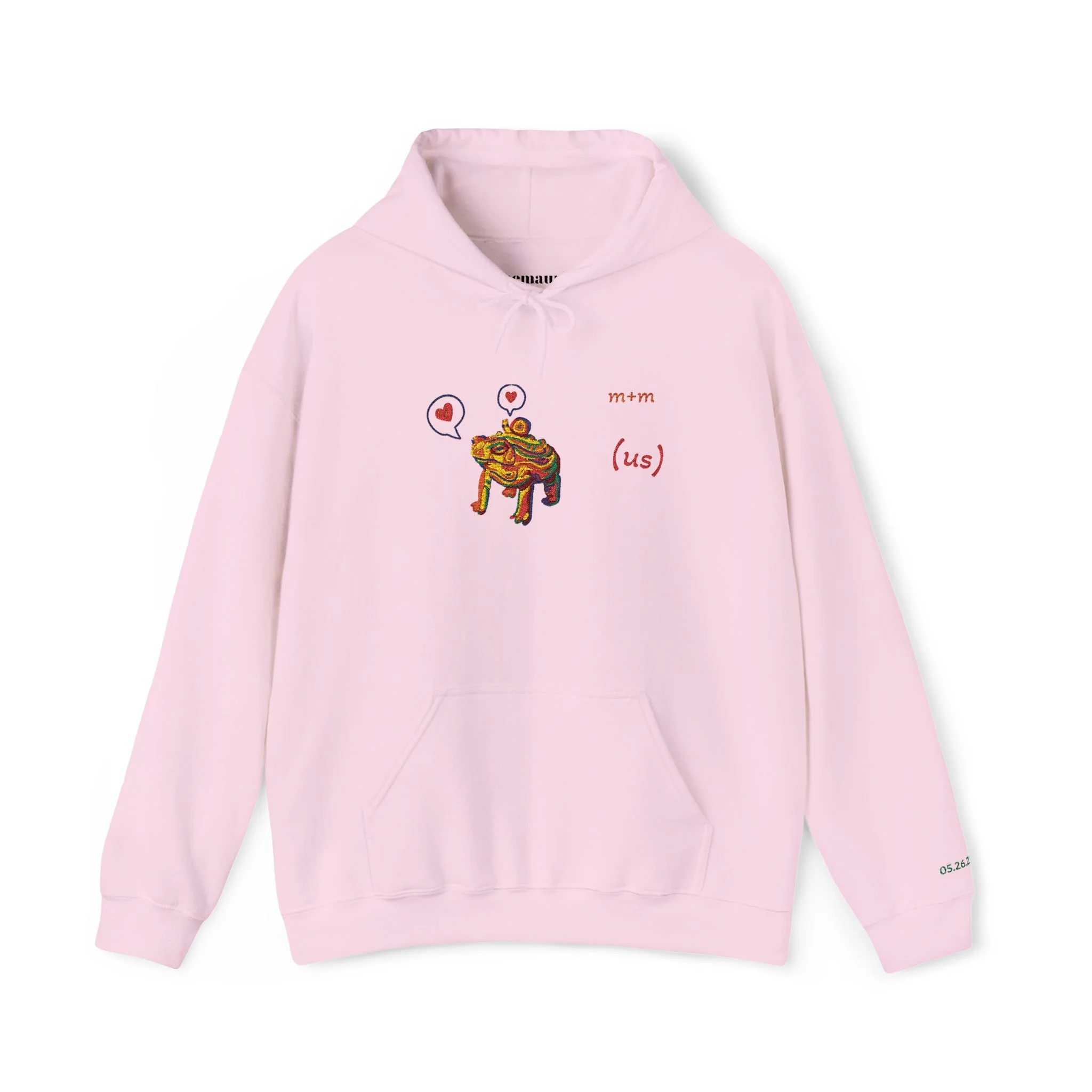 Customizable Embroidered Couple's Hoodie
