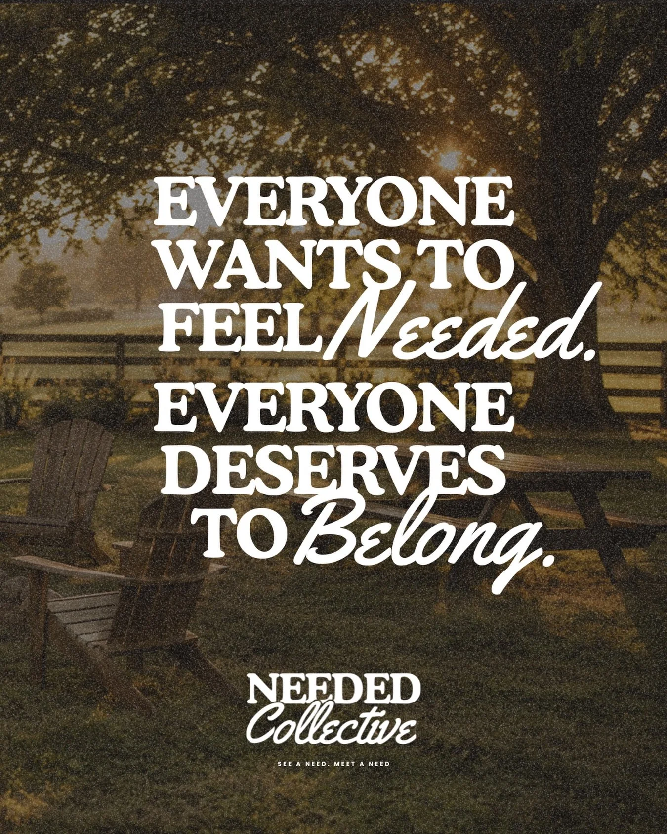 It&rsquo;s Sunday. Maybe that means church, or coffee on the porch, or just slowing down for once.

Wherever you are today &mdash; we hope you feel this:

You are not too much. You are not behind. You are not alone.

You matter here.

See a Need. Mee
