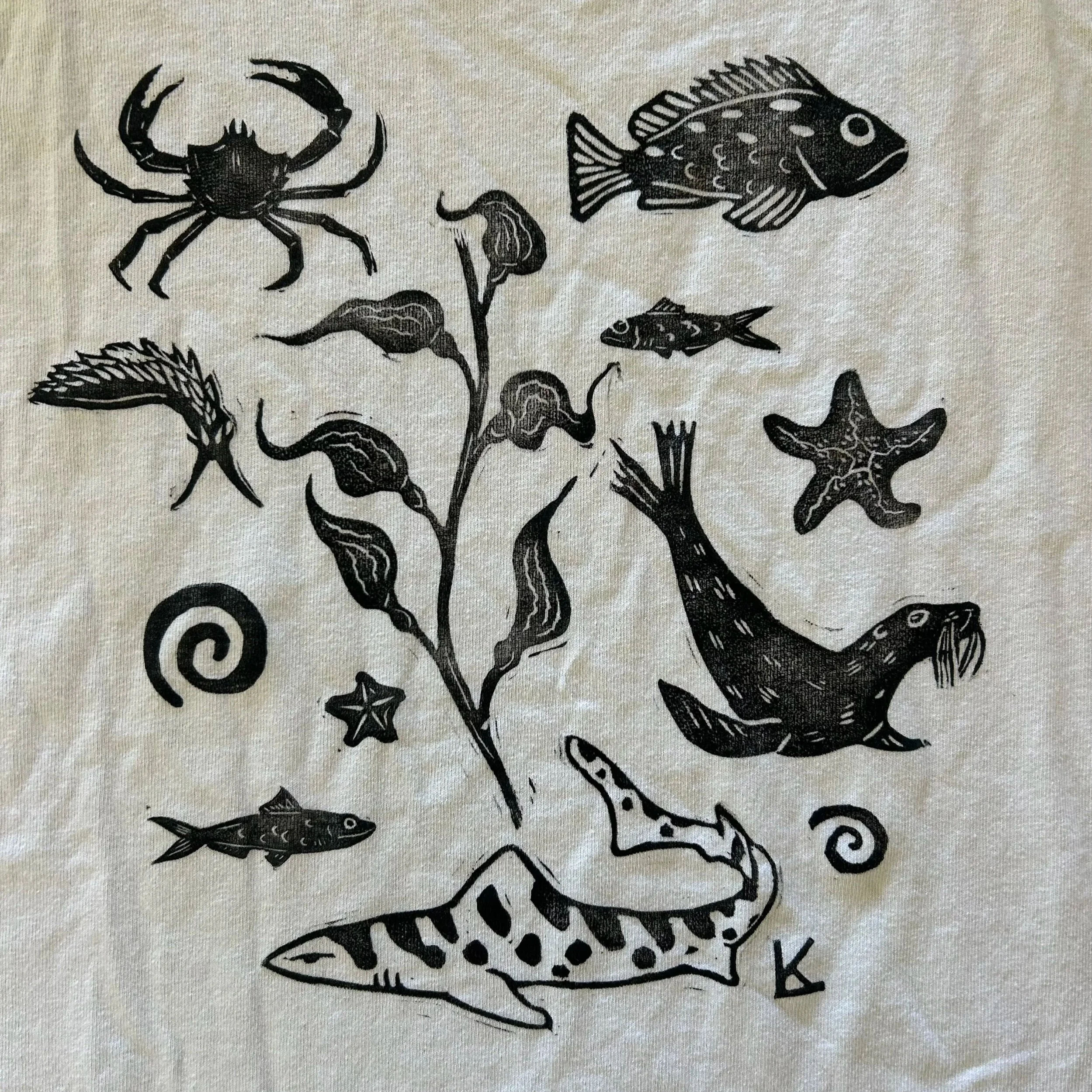 marine life t-shirt prints