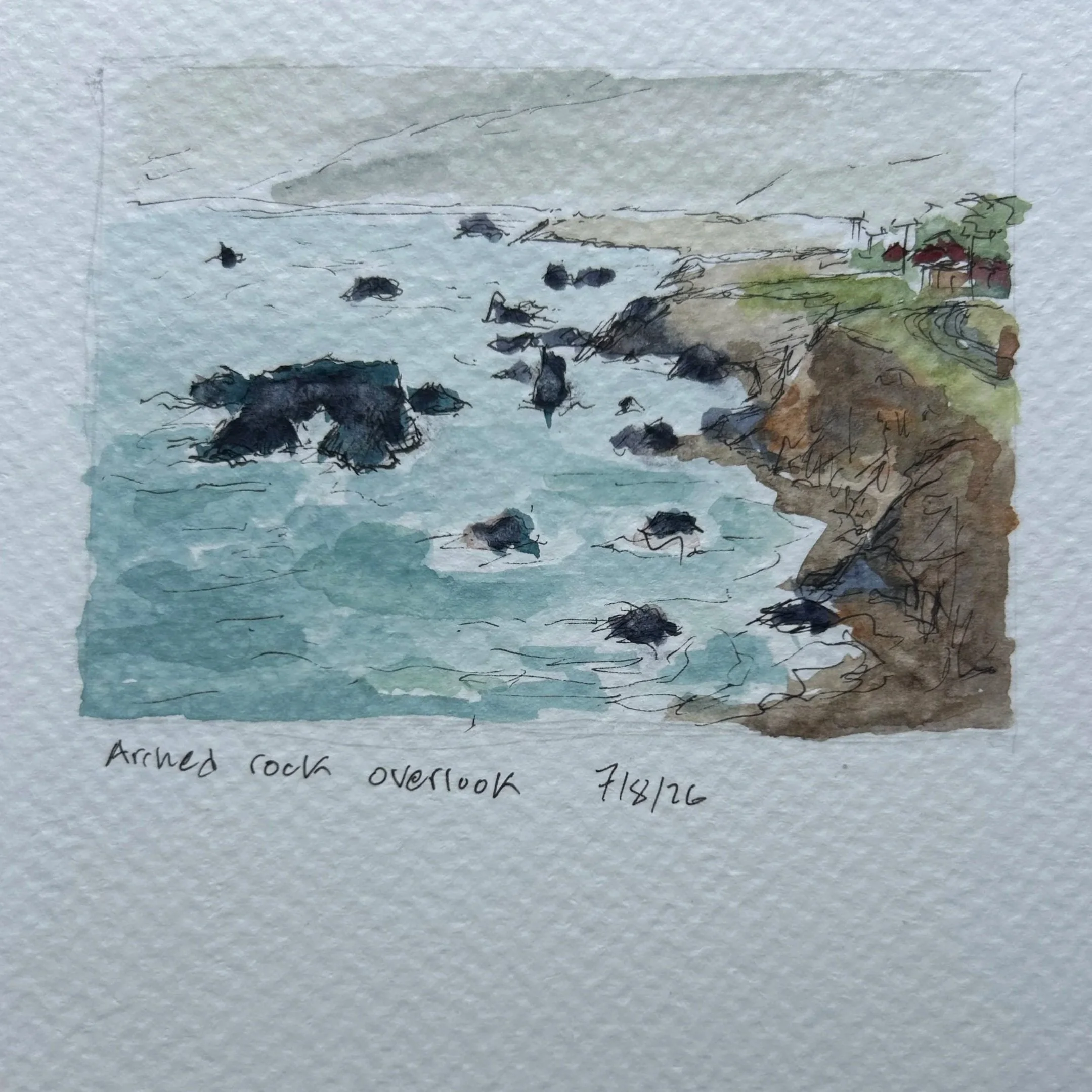 west coast plein air watercolors