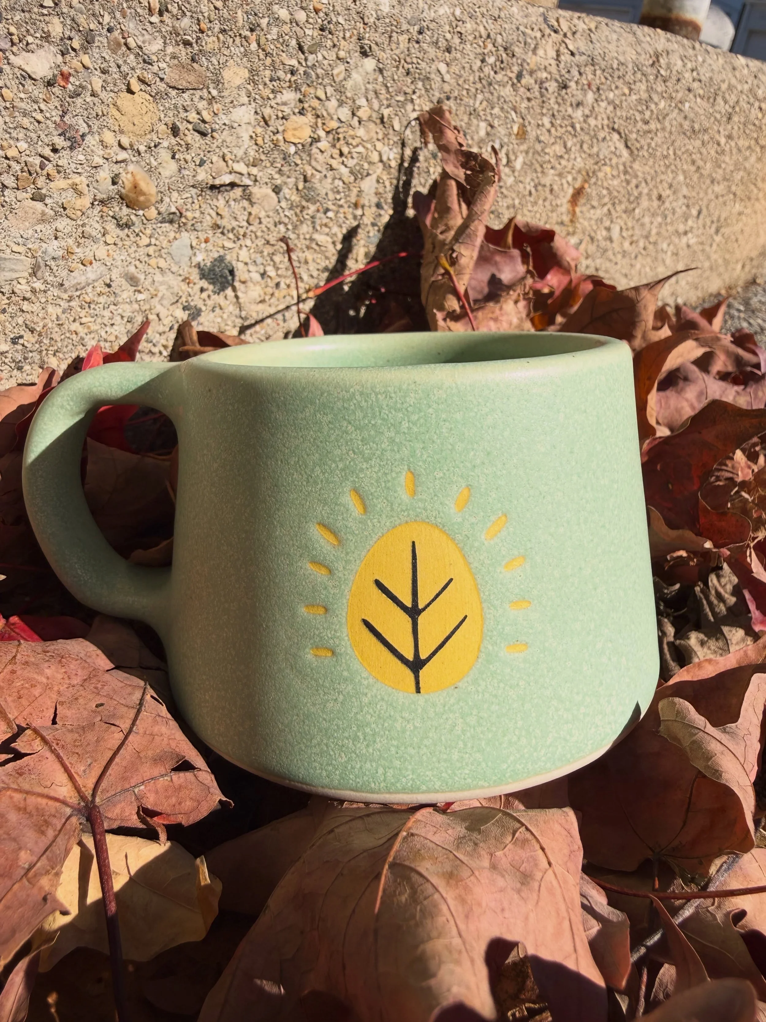 We only have a few @shelbypageceramics custom mugs still available! Get one before they are gone @ SugarLeafCoffee.com