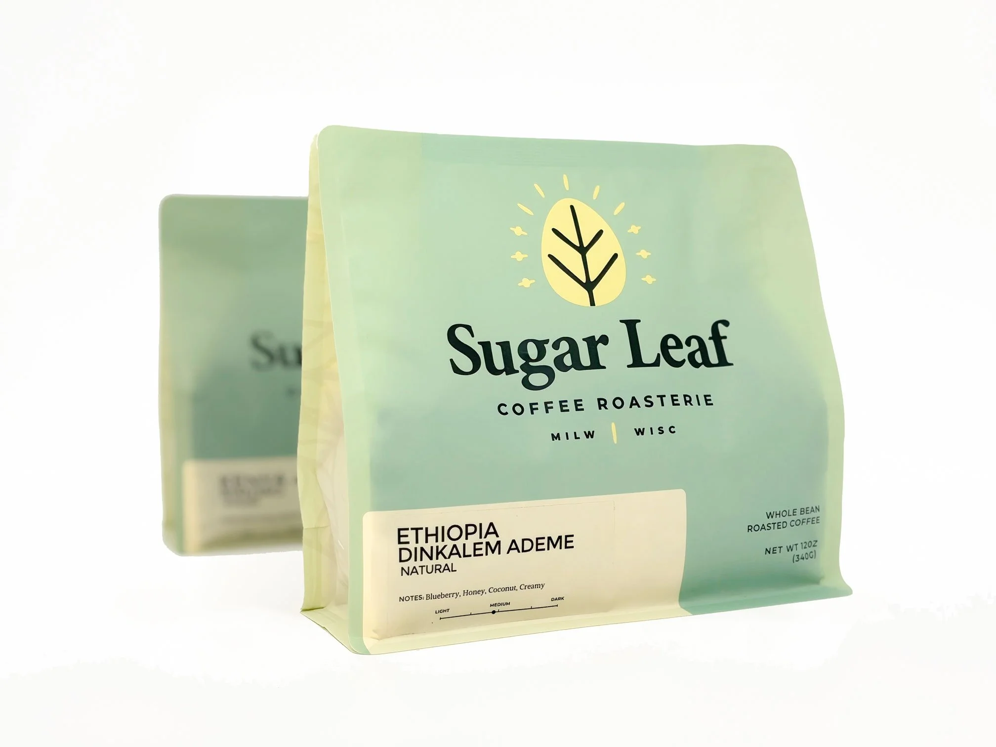 Two bag of Sugar Leaf Ethiopia Dinkalem Ademe single-origin coffee