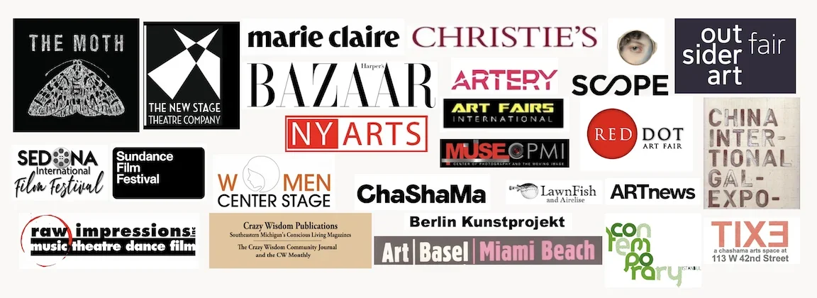 Tchera Niyego has worked with various arts and cultural organizations, festivals, and publications, including Marie Claire, Bazaar, Christie's, NY Arts, Sundance Film Festival, and others.