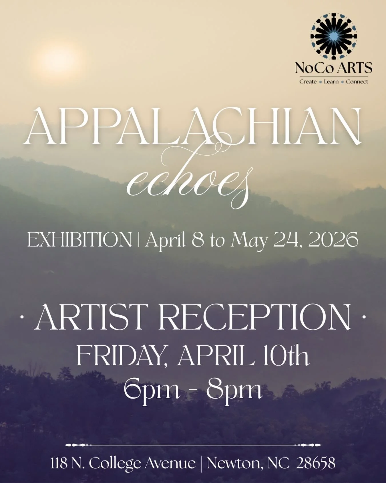 So excited to be an exhibiting artist in @nocoartsnewton upcoming show - Appalachian Echoes. Artists Reception is Friday, April 10th. Come out and support your local artist community!