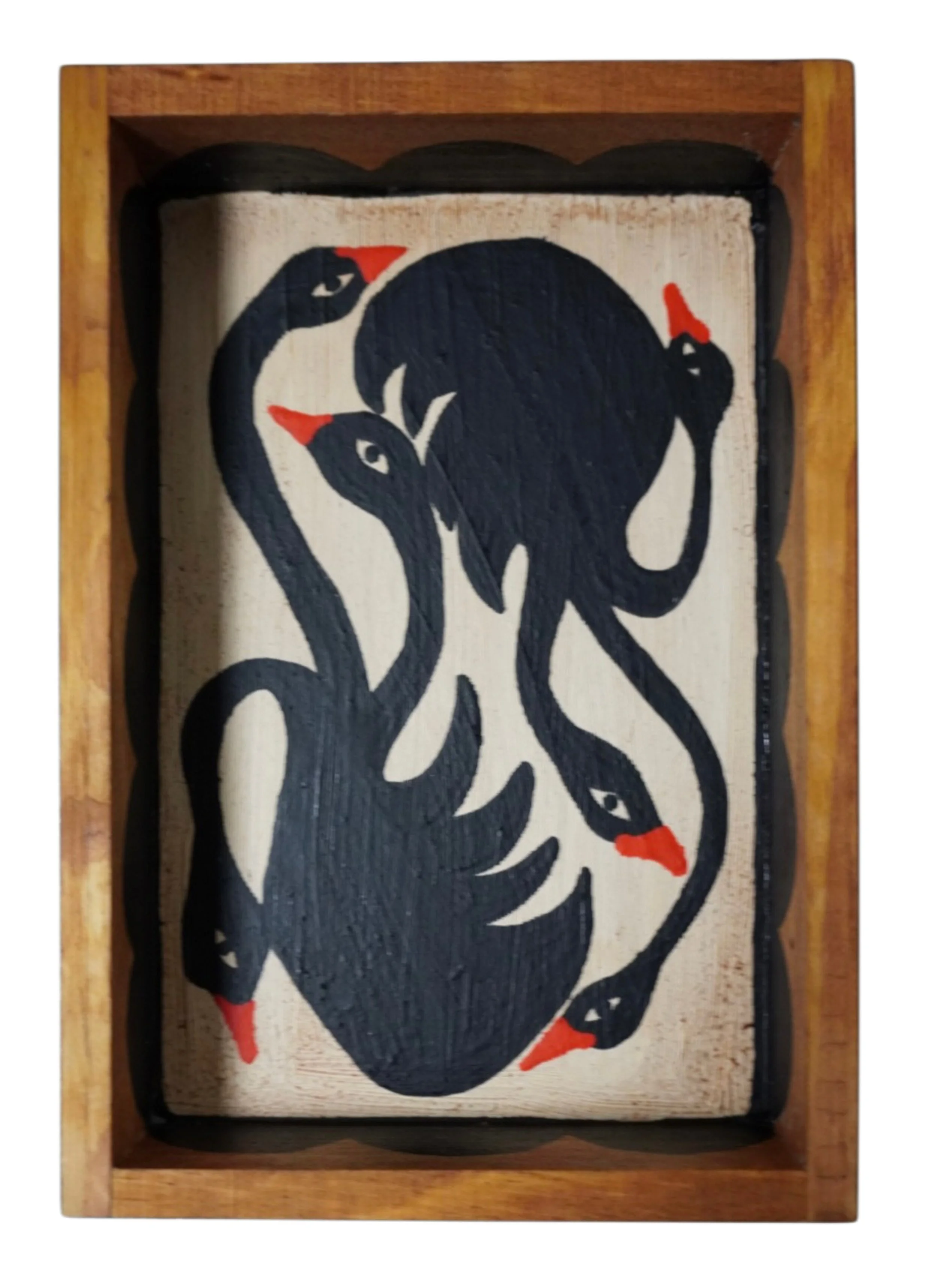 Triple Headed Swans - SOLD