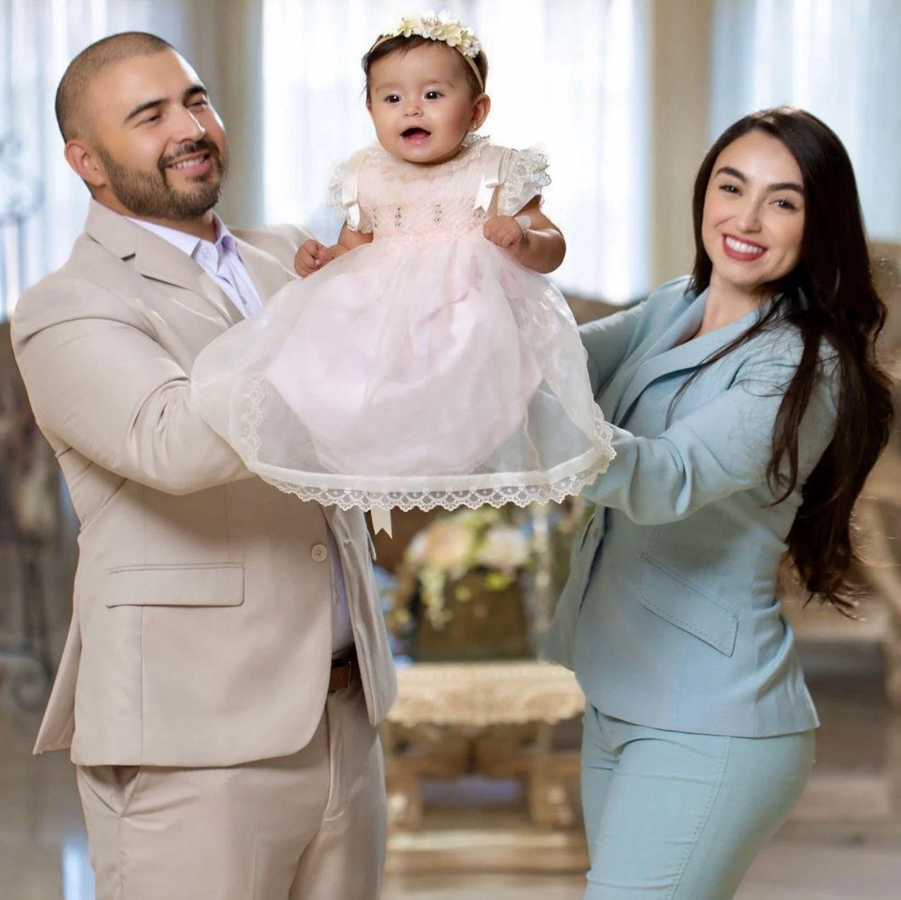 Joseph and Alexziz Rose with their daughter Joezie