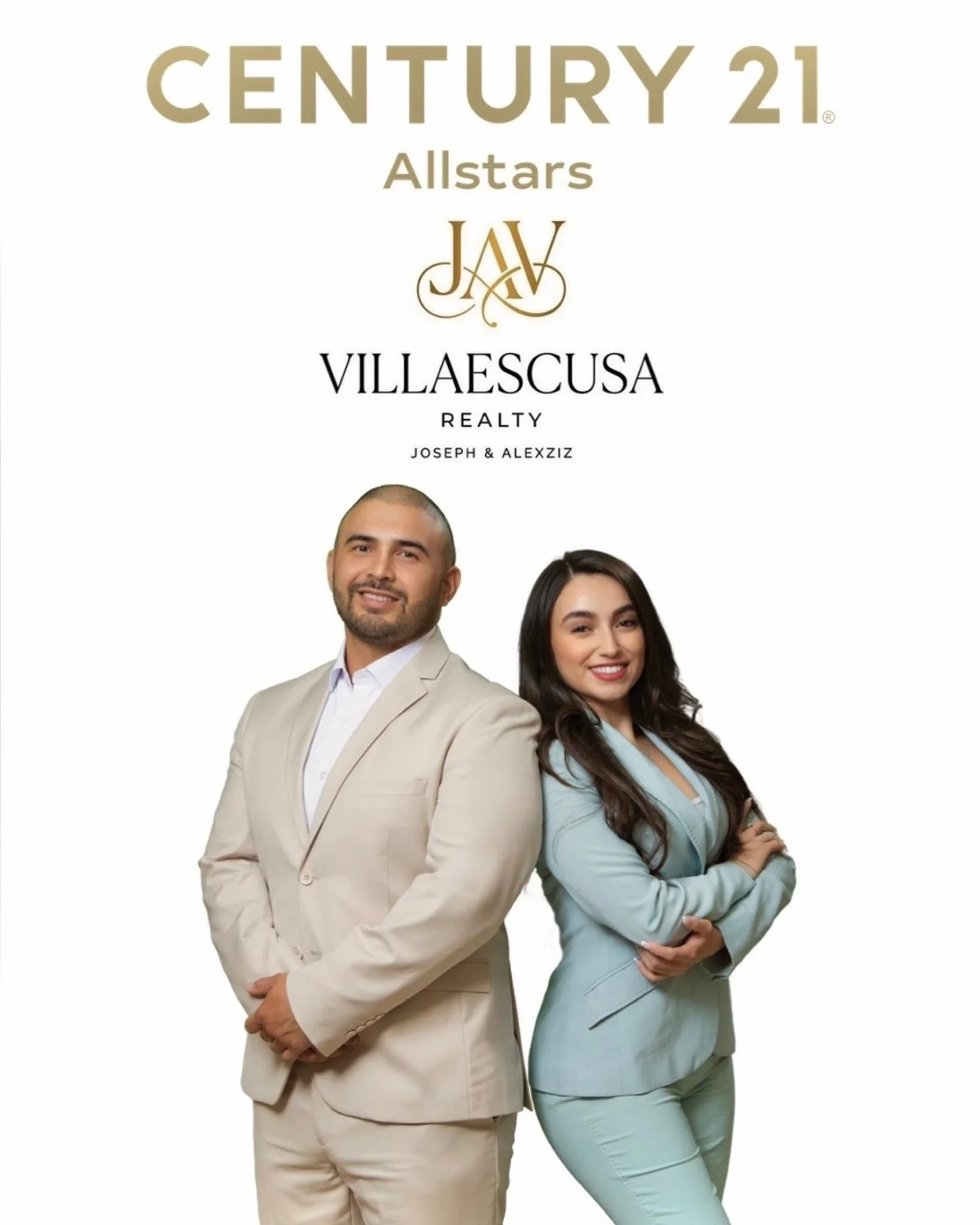 We are thrilled to officially introduce JAV Villaescusa Realty, a team at Century 21 Allstars.

Combining our expertise, we&rsquo;re committed to delivering a higher level of service across Southern California. We aren&rsquo;t just partners in life w