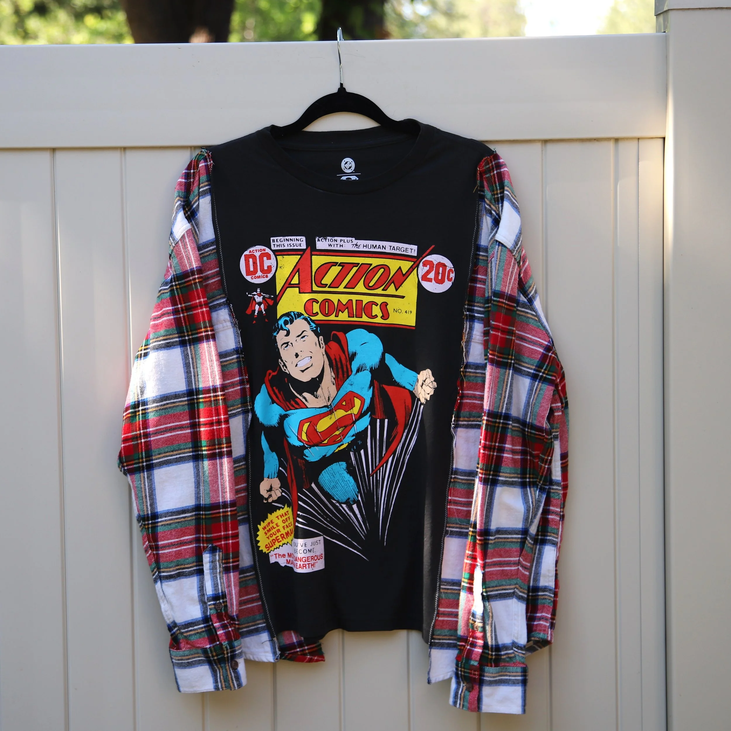 Superman Upcycled Shirt