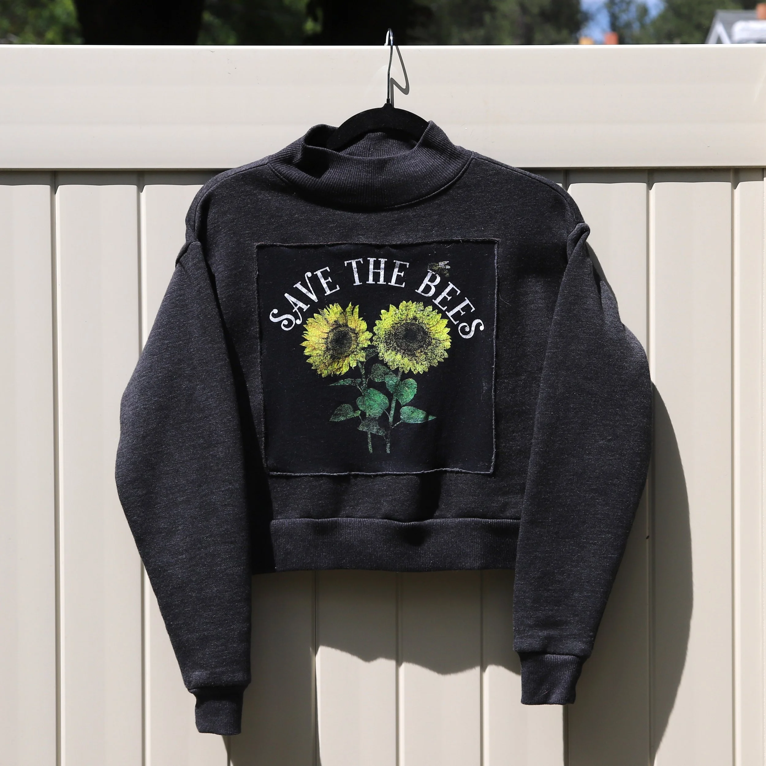 Save The Bees Upcycled Sweater