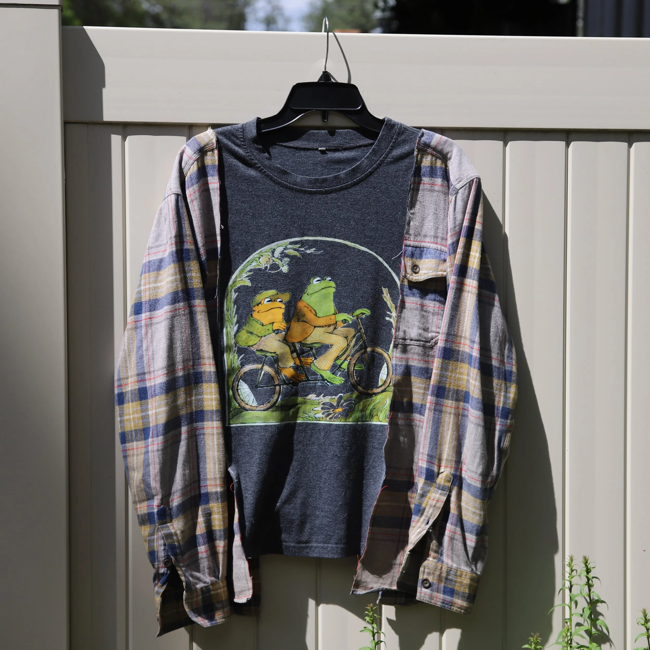 Frog and Toad Upcycled Shirt