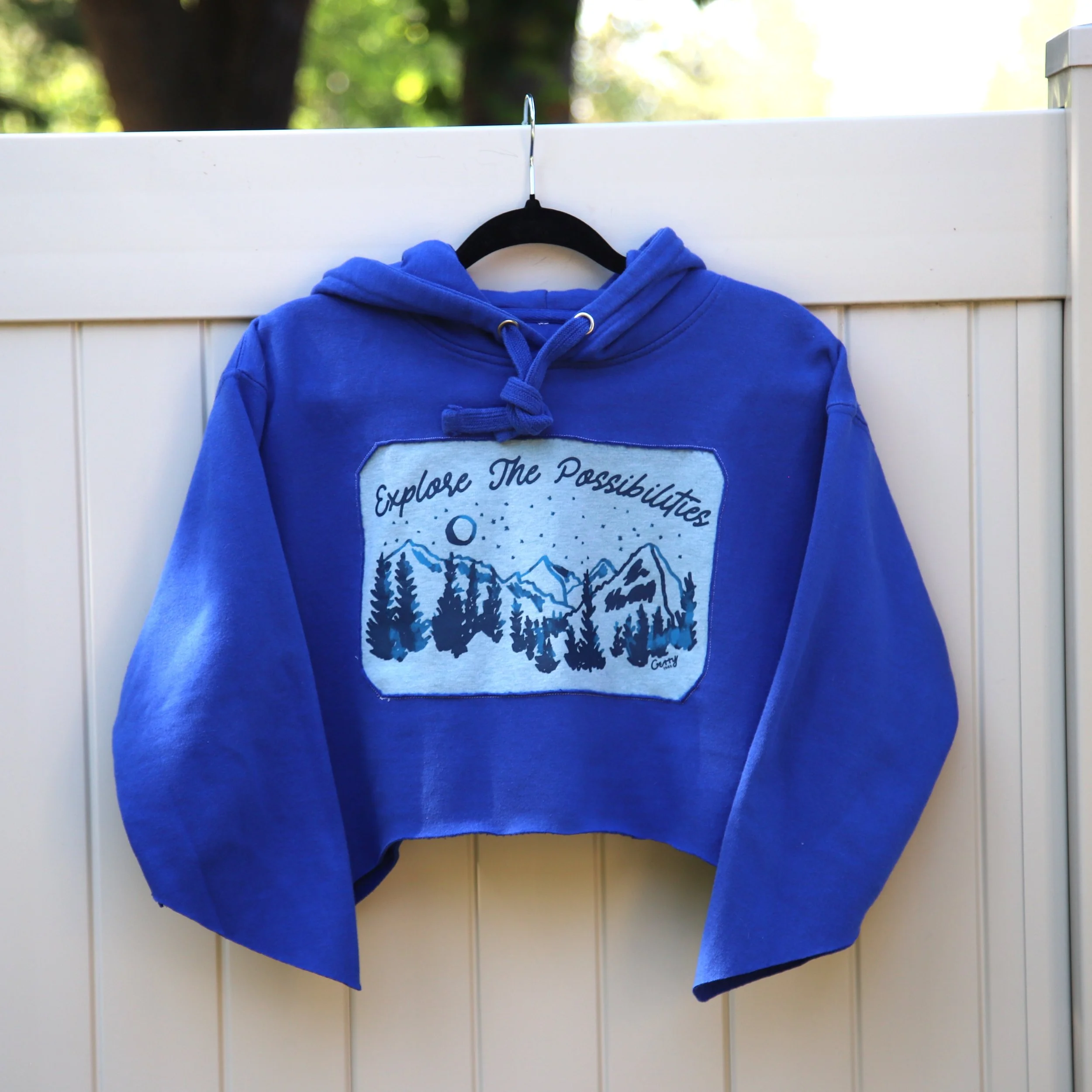 Cropped Upcycled Hoodie